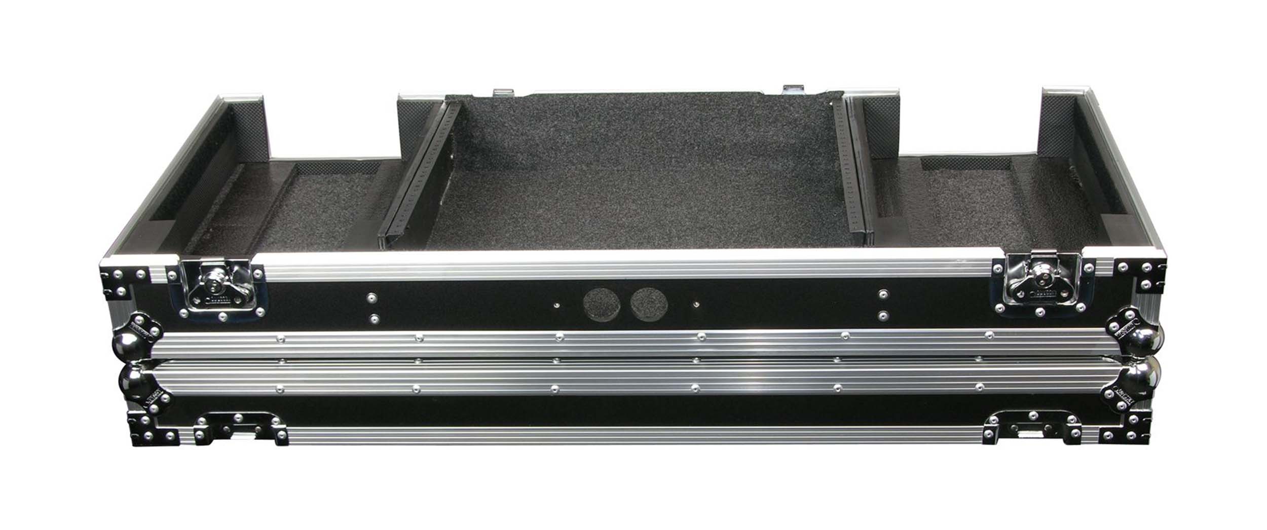 Odyssey FZ19CDiW Universal 19-Inch Format DJ Mixer and Two Medium Format Media Players Coffin Flight Case - Hollywood DJ