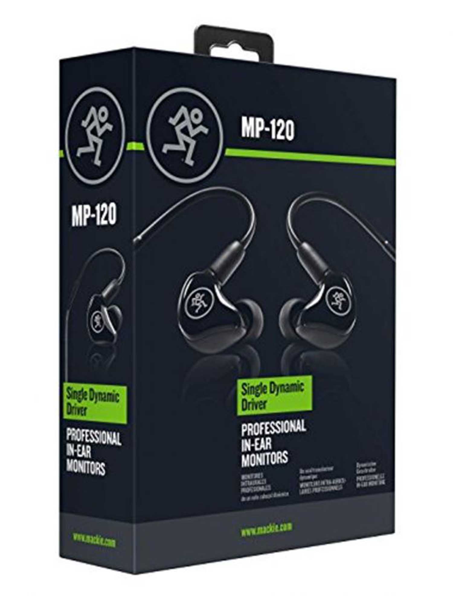 Mackie MP-120, Single Dynamic Driver Professional In-Ear Monitors - Hollywood DJ