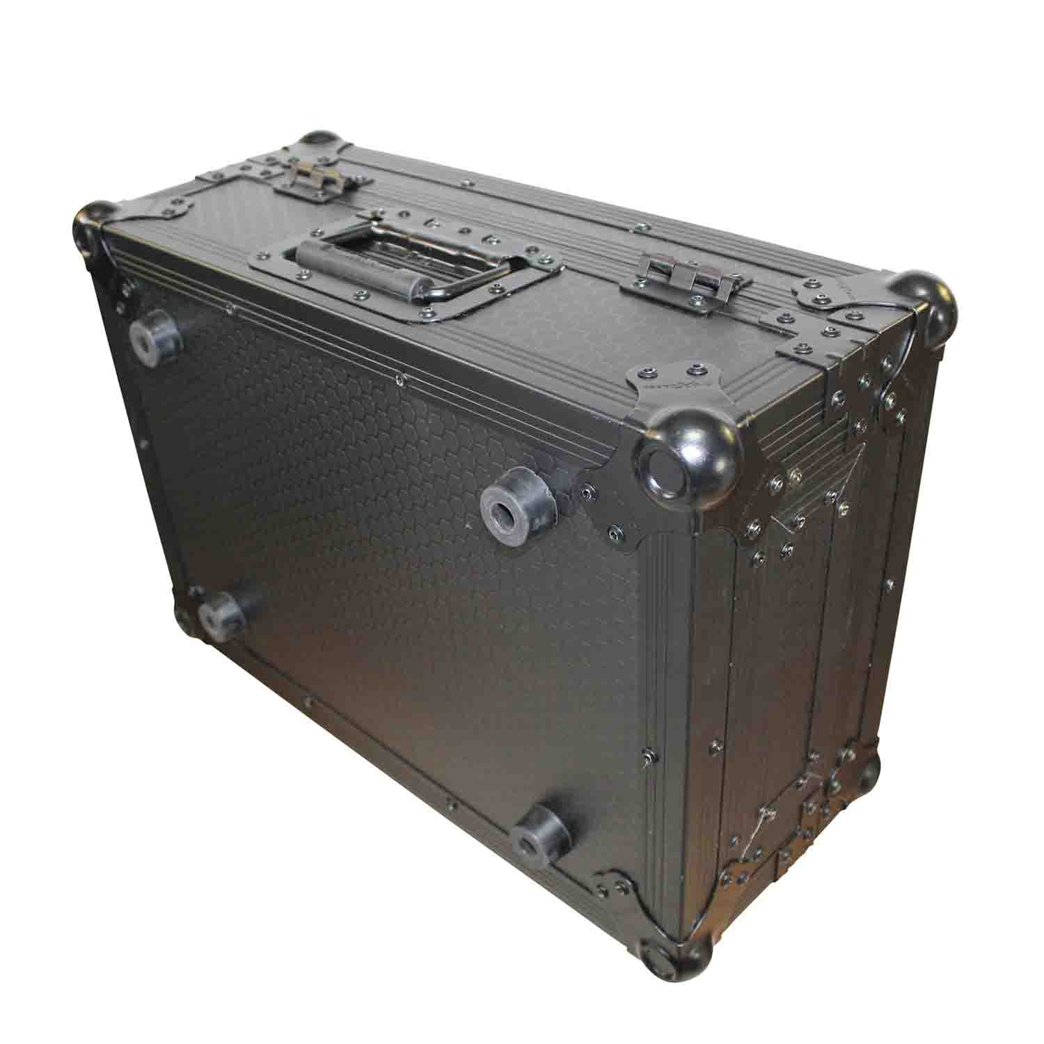 ProX XS-M10BL DJ Flight Case For Large Format 10 Inch DJ Mixers - Black on Black - Hollywood DJ