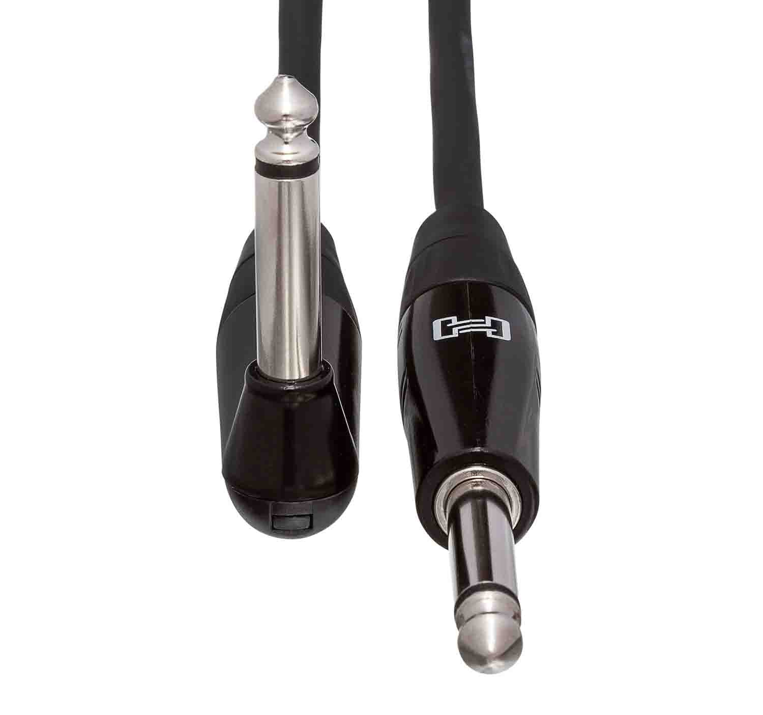 Hosa HGTR-010R, Straight to Right Angle Pro Guitar Cable - 10 Feet - Hollywood DJ