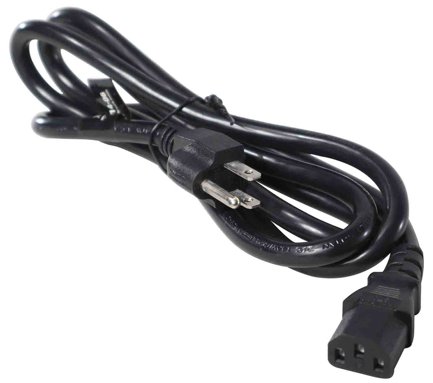 ProX XC-IEC14-06 NEMA 15P Edison to IEC Replacement Power Cord - 6 Feet - Hollywood DJ