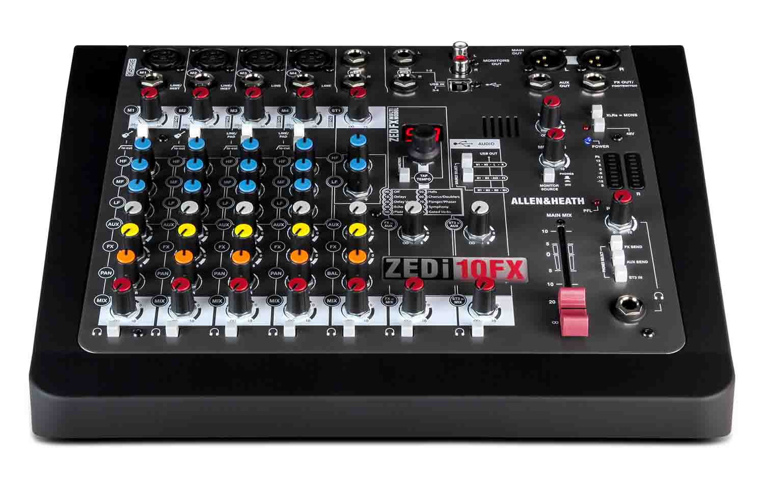 Allen & Heath ZEDi-10FX Hybrid Compact Mixer and 4×4 USB Interface with FX - Hollywood DJ