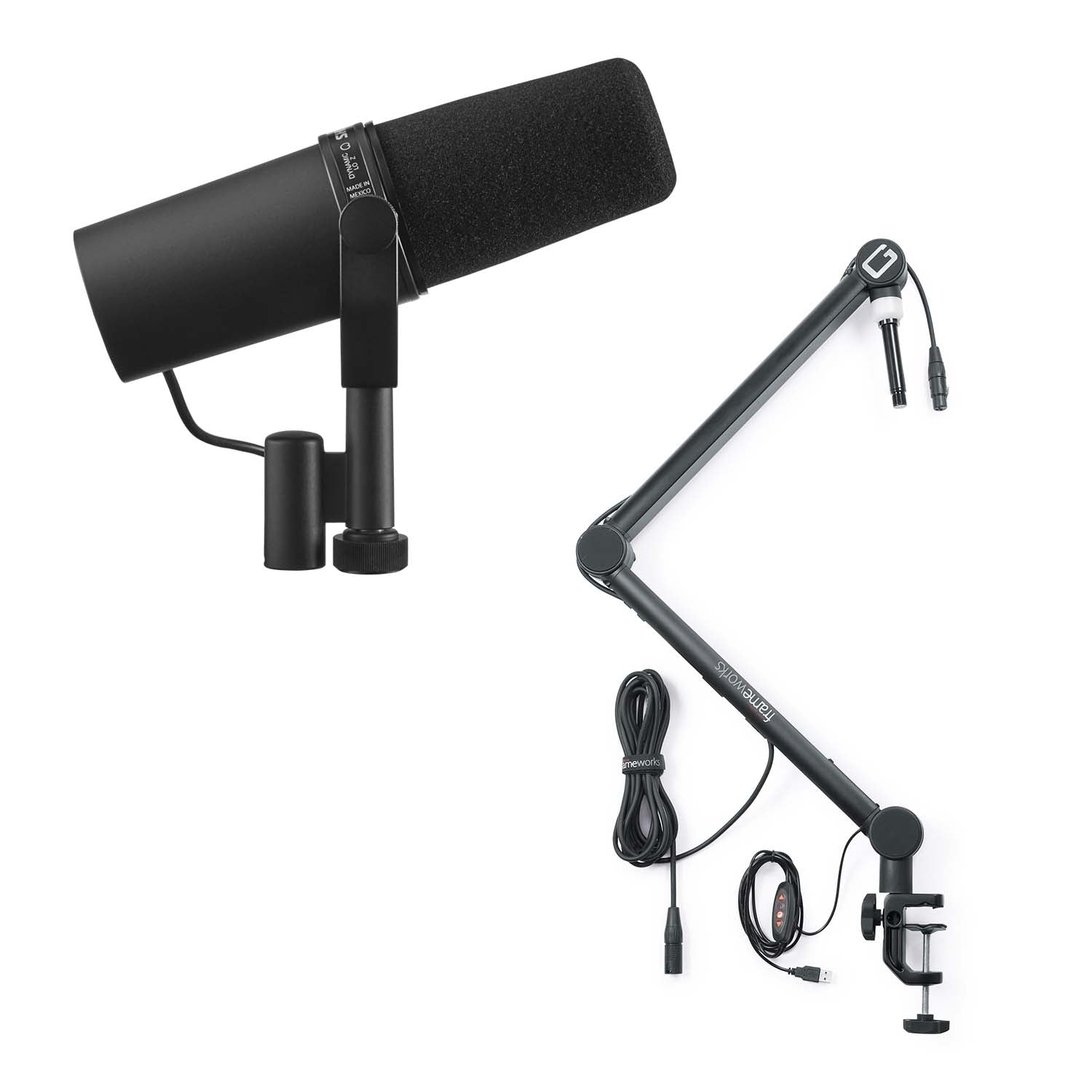 Pro Podcast Package Shure SM7B with Gator Stand - GFWMICBCBM4000 Podcast Setup Shure