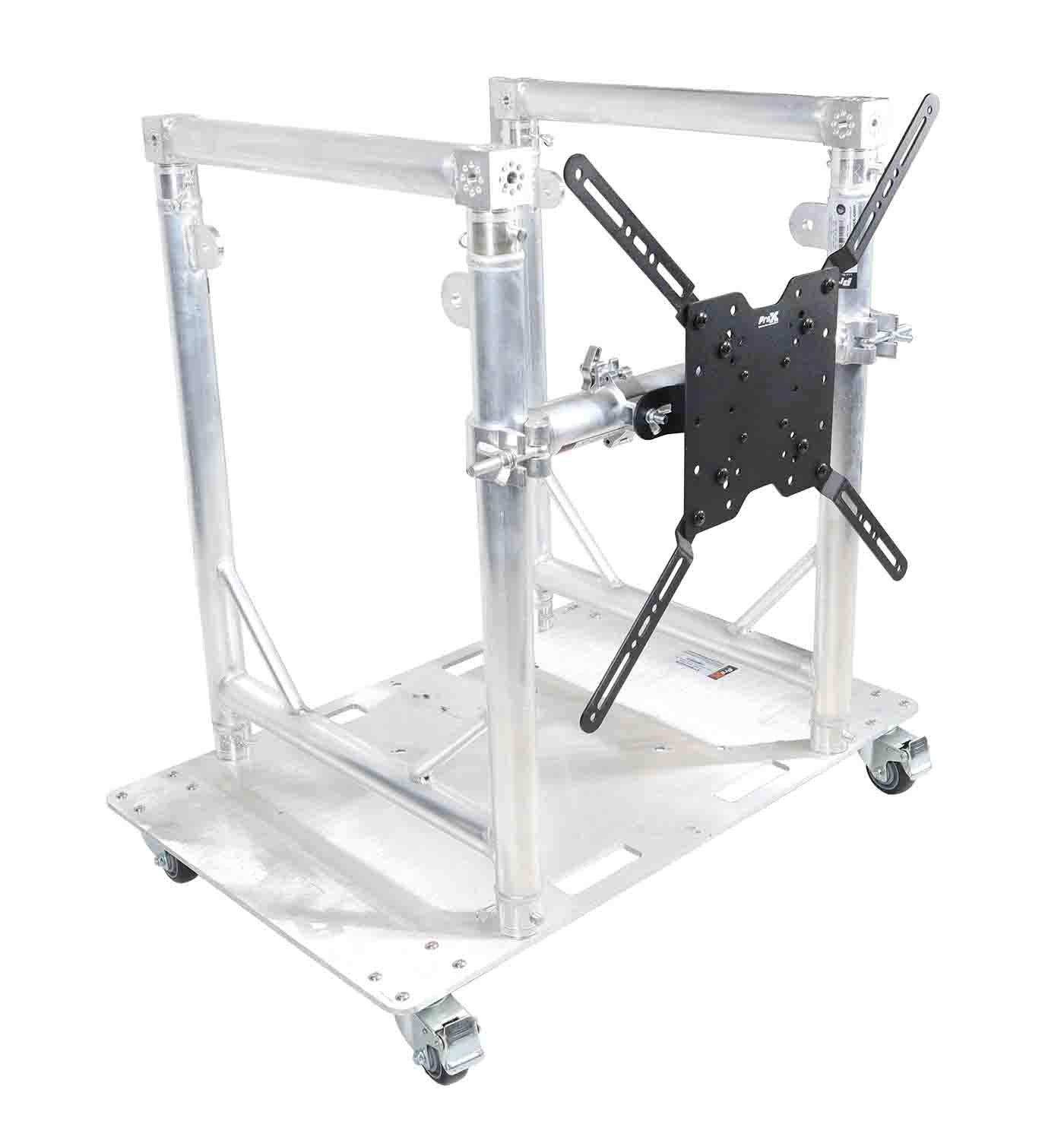 ProX XT-MMDJTV01, Modular Mobile Media DJ Station Booth for ProX XT-GRU Rapid Grid Modular System - Hollywood DJ