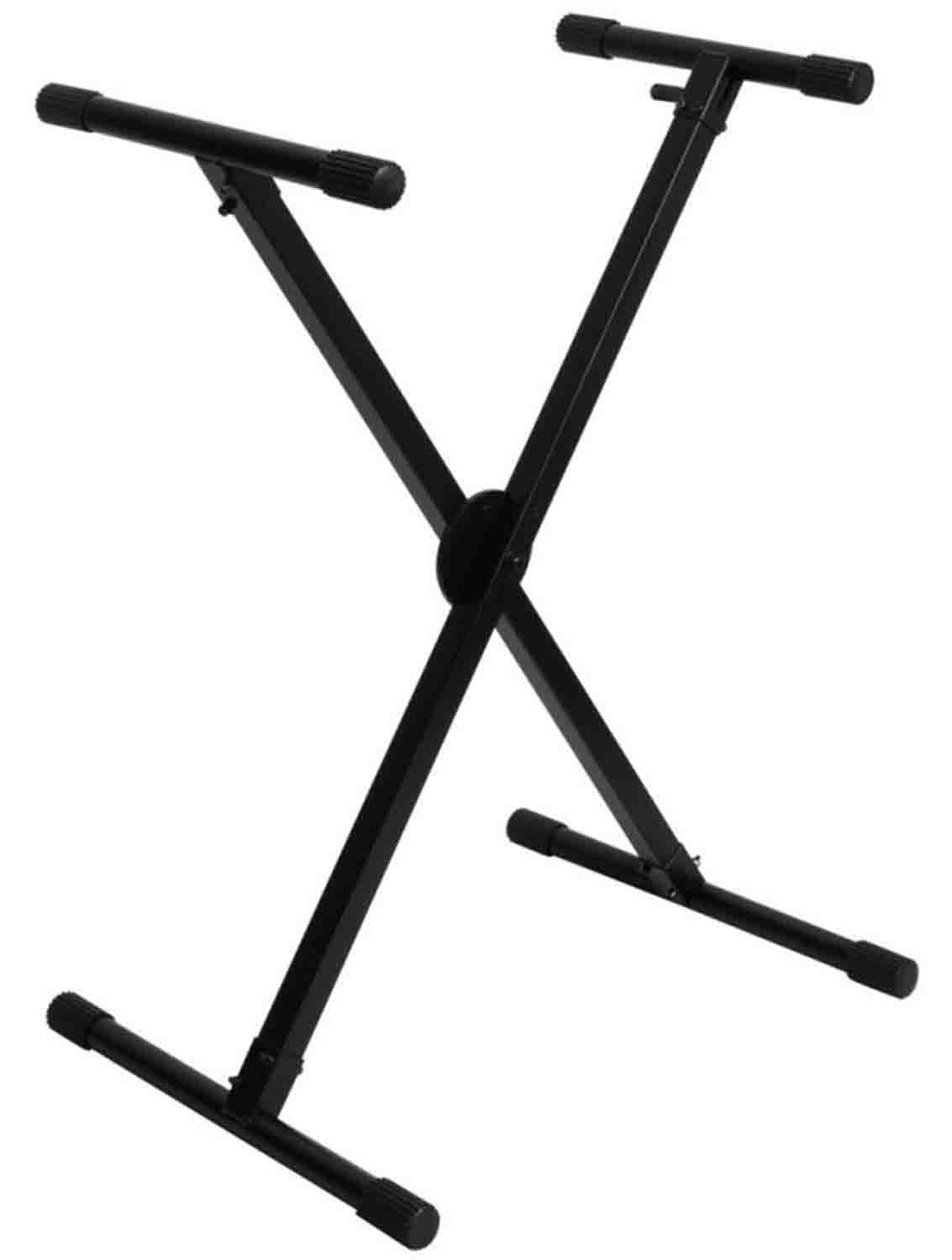 On Stage KS8290X ERGO-LOK Single-X Keyboard Stand with Lok-Tight Construction - Hollywood DJ