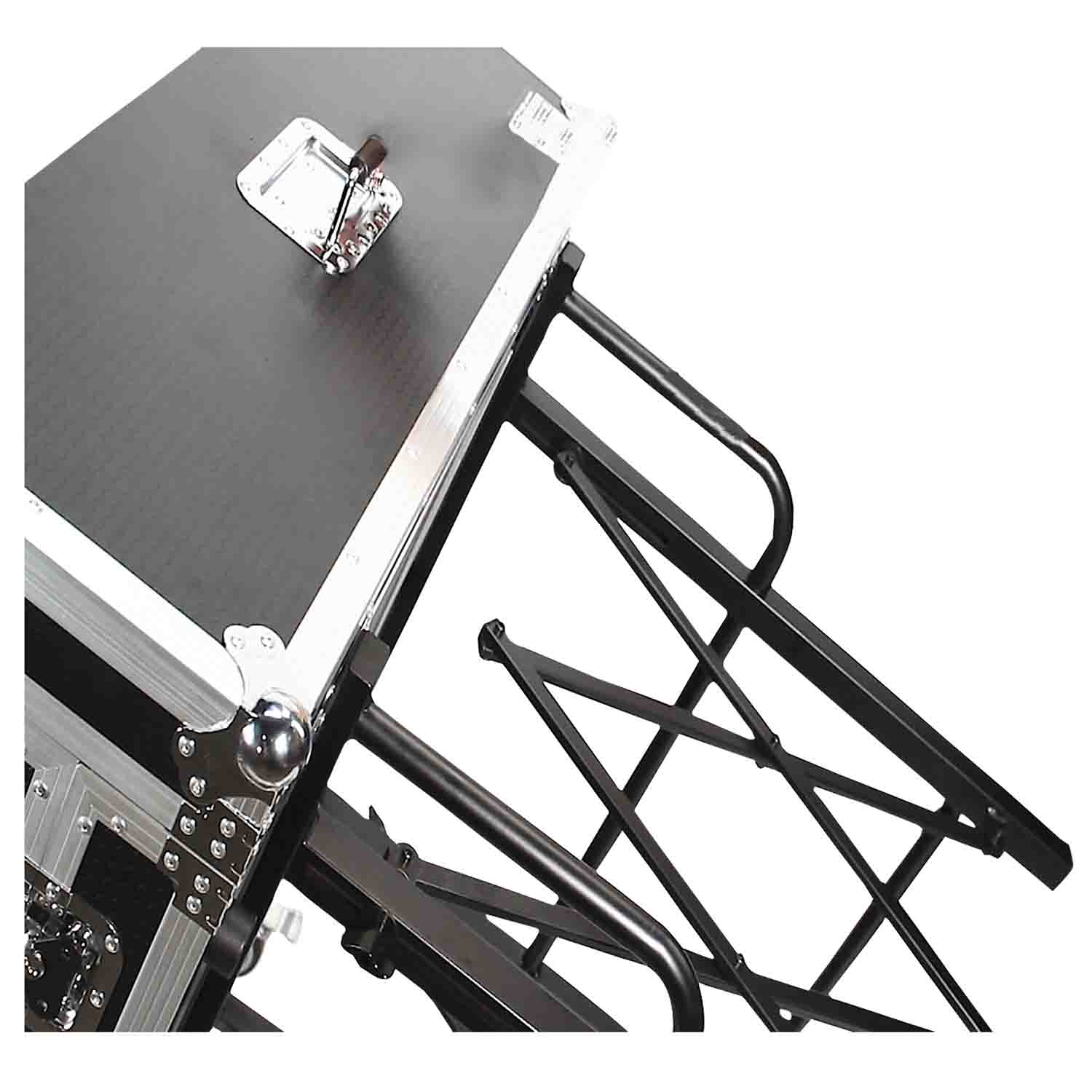 ProX X-EZTILT, EZ-Tilt Lifting-Rolling Stand for Audio and Lighting Consoles - Hollywood DJ