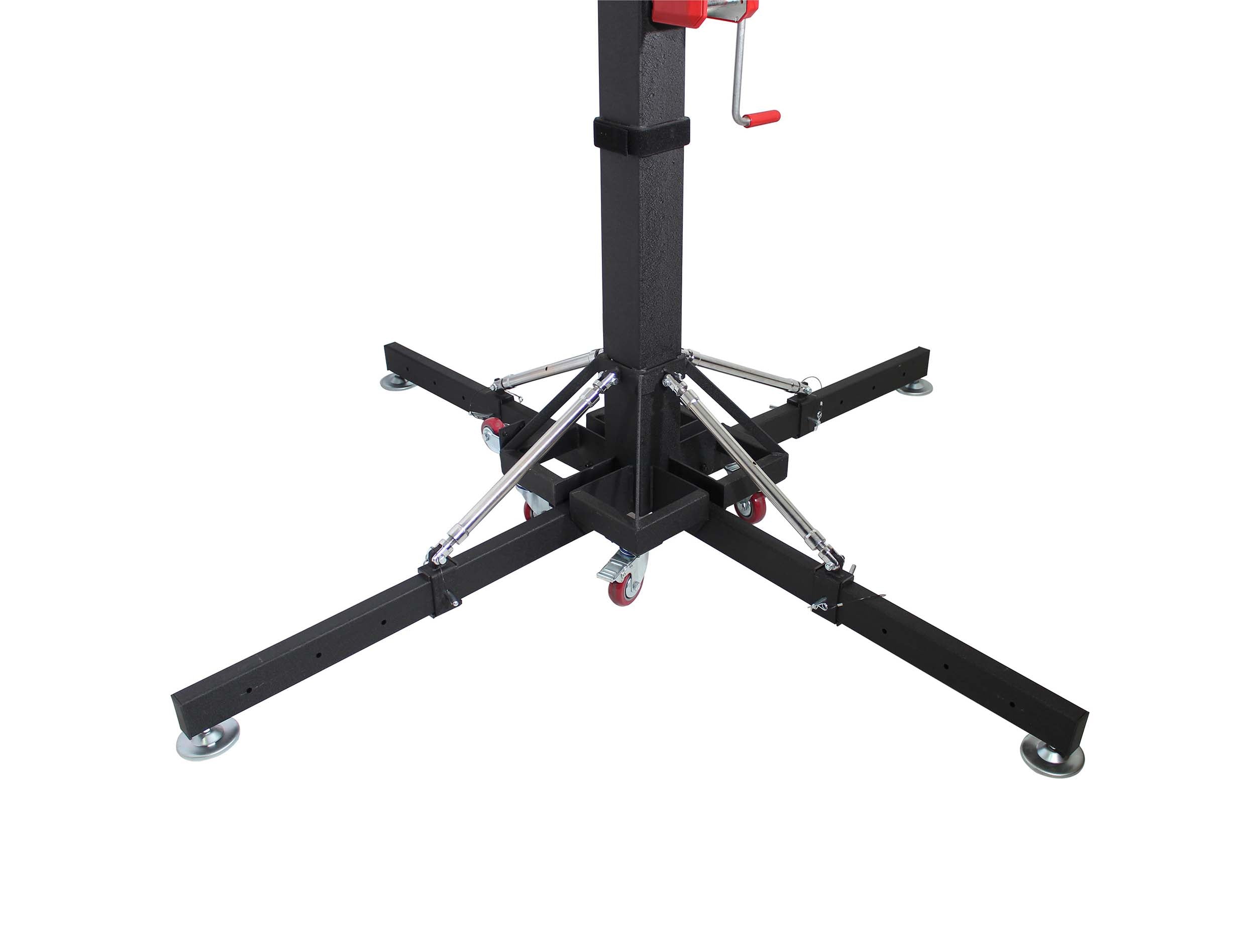 ProX XT-CRANK18FT-500 Lighting Heavy-Duty Crank Truss Stand 500 Lbs Capacity with Outriggers Center Load18'Includes T-Adapter Truss Mount - 18 Feet by ProX Cases