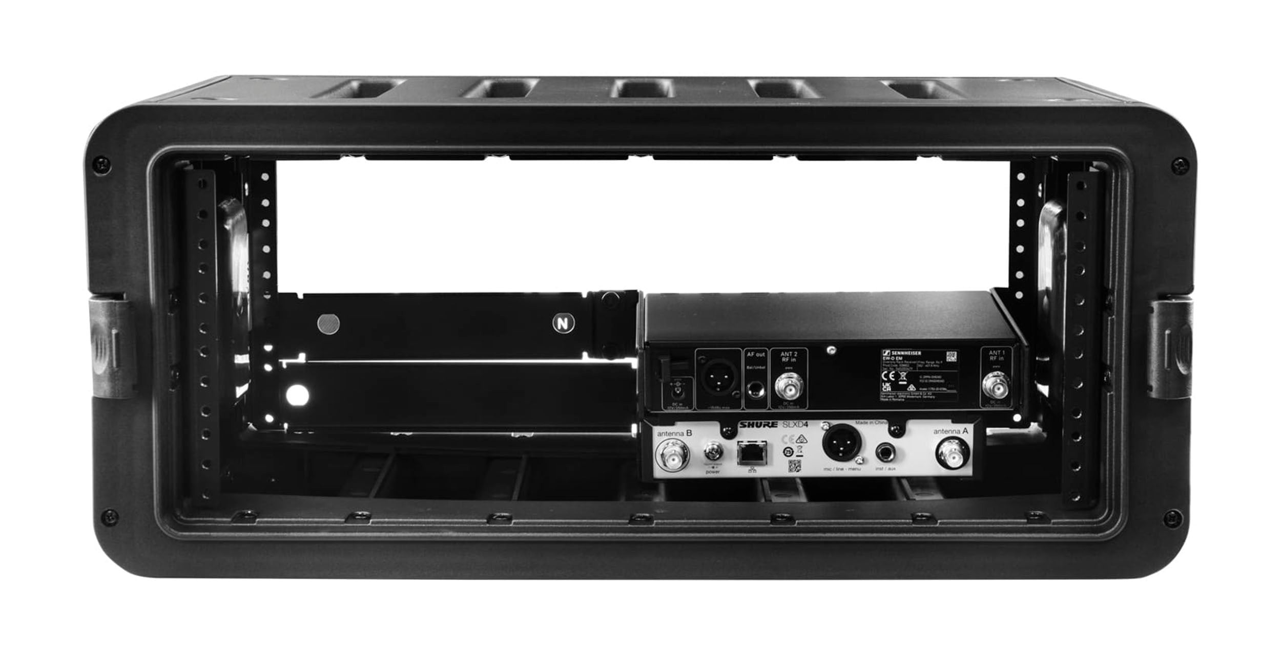 Odyssey VR4S, 10.5-Inch Rail-to-Rail Watertight Dust-proof Injection-Molded 4U Rack Case Odyssey
