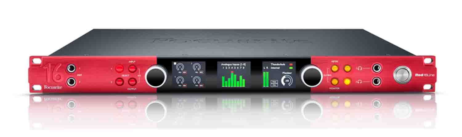 Focusrite Pro Red 16Line 64 x 64 Thunderbolt 3 Audio Interface for Pro Tools - HD - Hollywood DJ