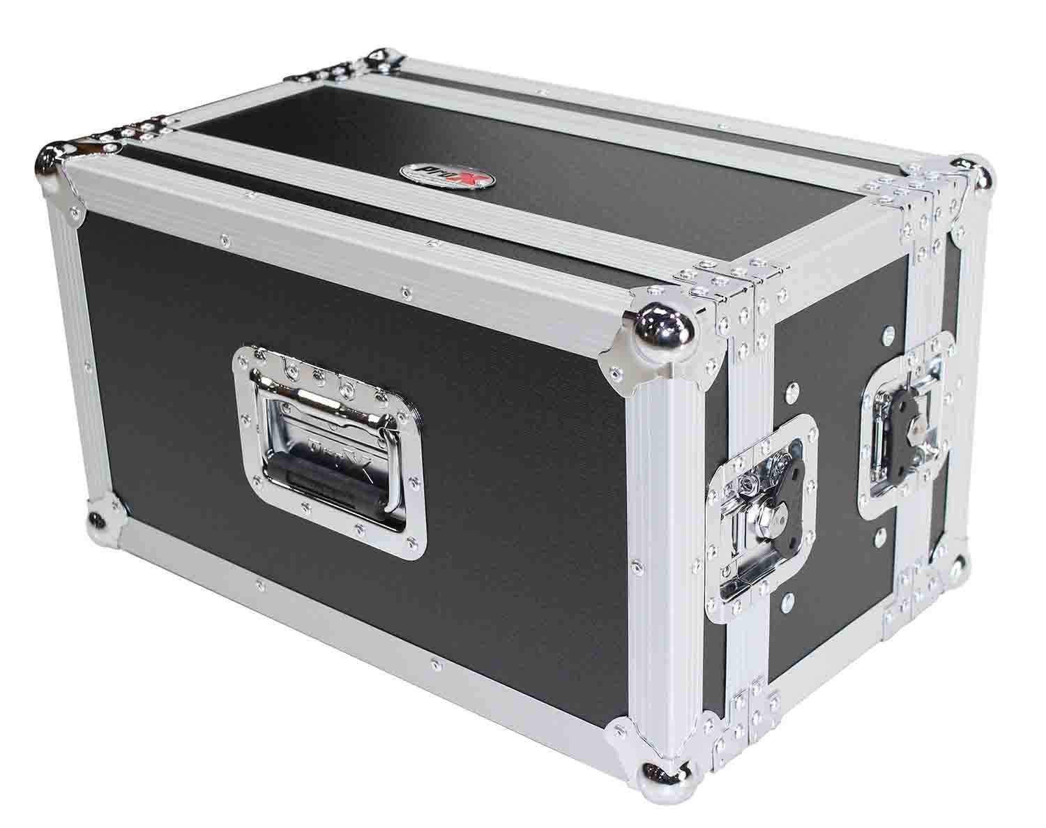 ProX X-6U7D 6U Deluxe Effects Rack 7 In Deep Rail to Rail with Handles - Hollywood DJ