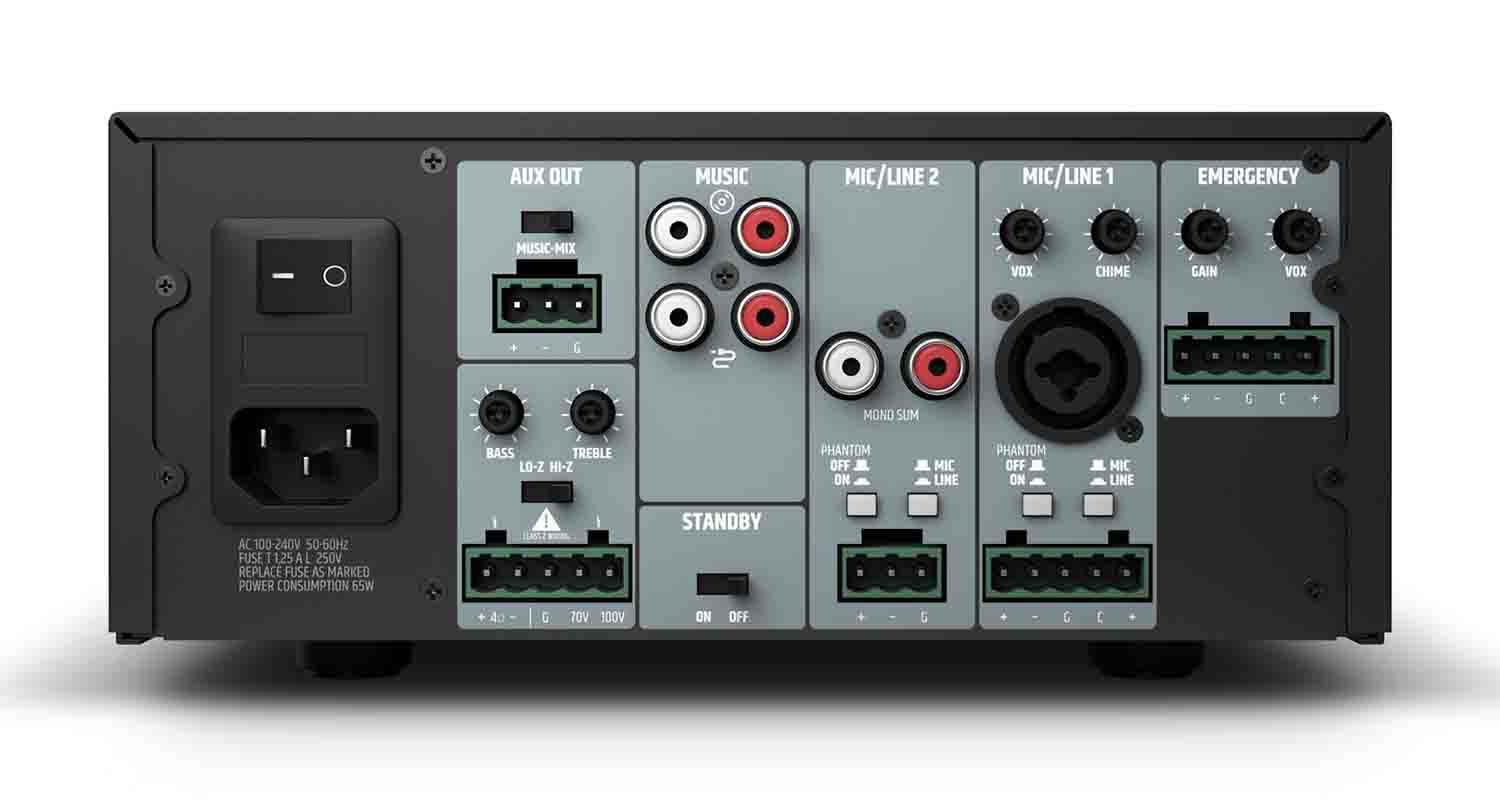 LD Systems IMA 30 Installation Mixing Amplifier 35W, 4 Ohms / 100 V / 70 V - Hollywood DJ