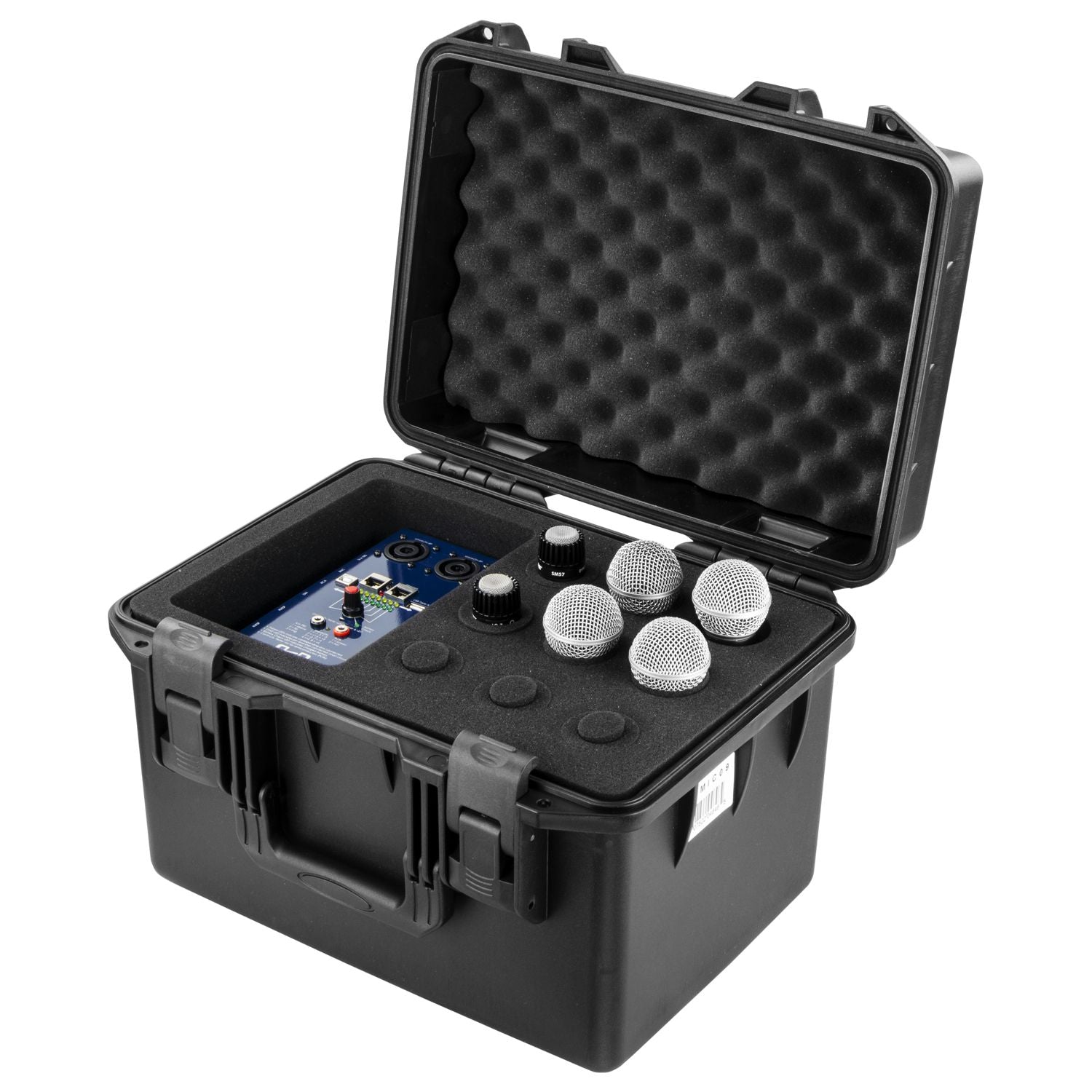 Odyssey VUMIC09 Handheld Microphone Case (Holds 9) With Storage Compartment Odyssey