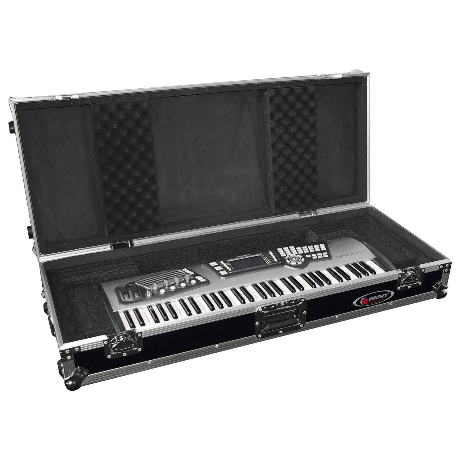 Odyssey FZKB61W, 61 Note Keyboard Flight Case With Wheels - Hollywood DJ