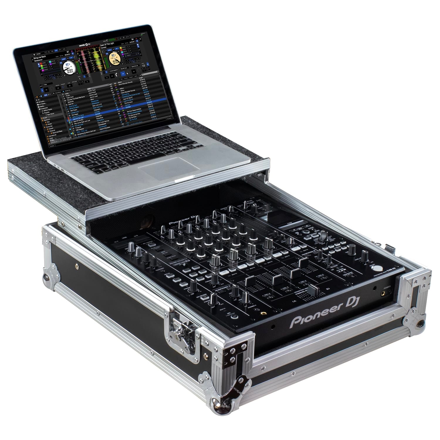 Odyssey FRDJMA9GP DJ Case with Glide Style Laptop Platform for Pioneer DJ DJM-A9 Mixer - Hollywood DJ