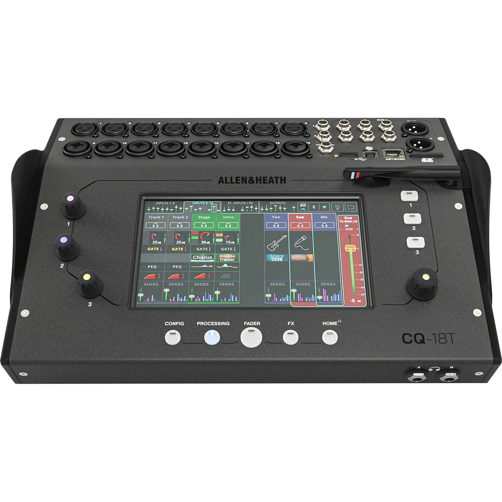Allen & Heath CQ-18T Ultra-Compact 18in / 8out Digital Mixer with Wi-Fi - Hollywood DJ