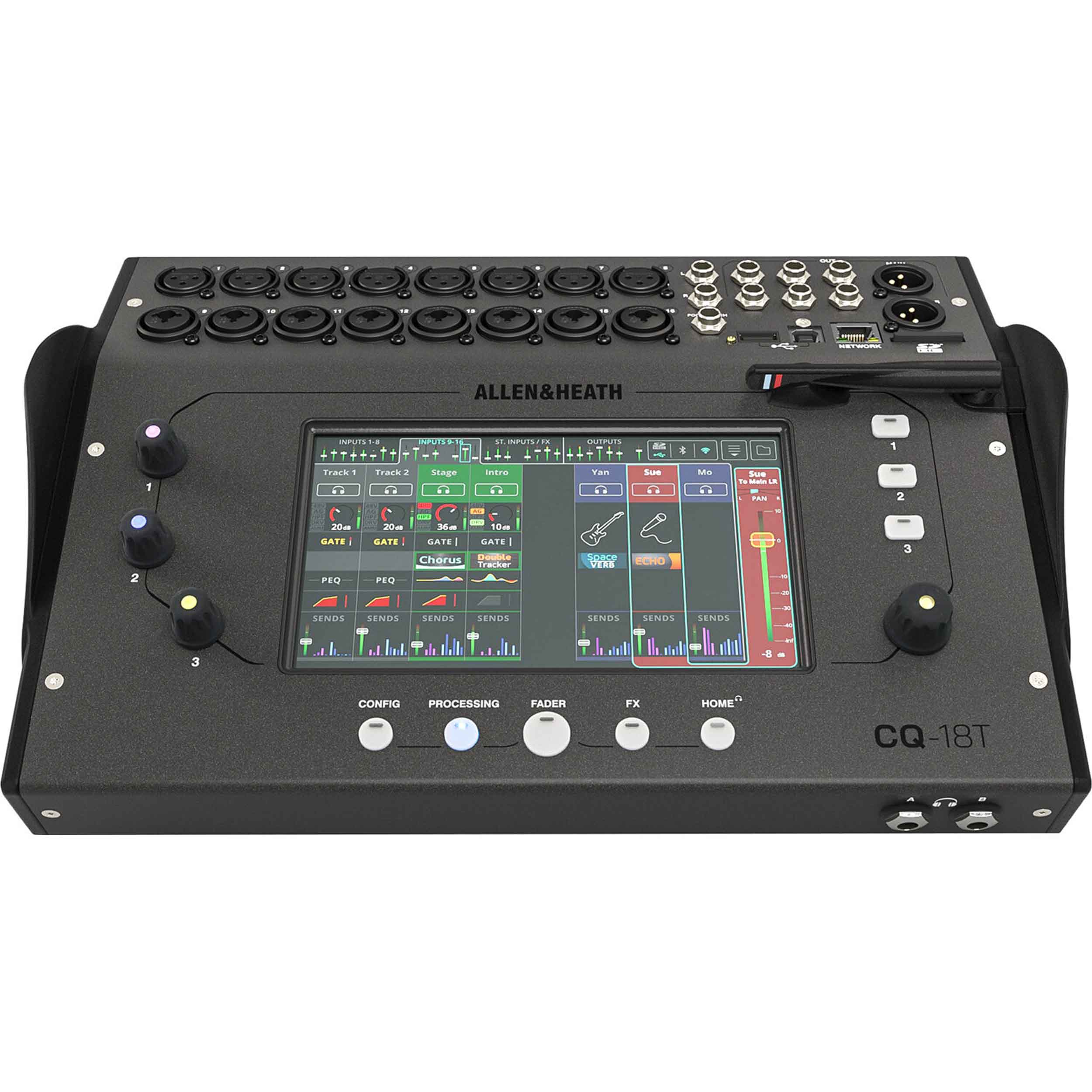 Allen & Heath CQ-18T Ultra-Compact 18in / 8out Digital Mixer with Wi-Fi - Hollywood DJ