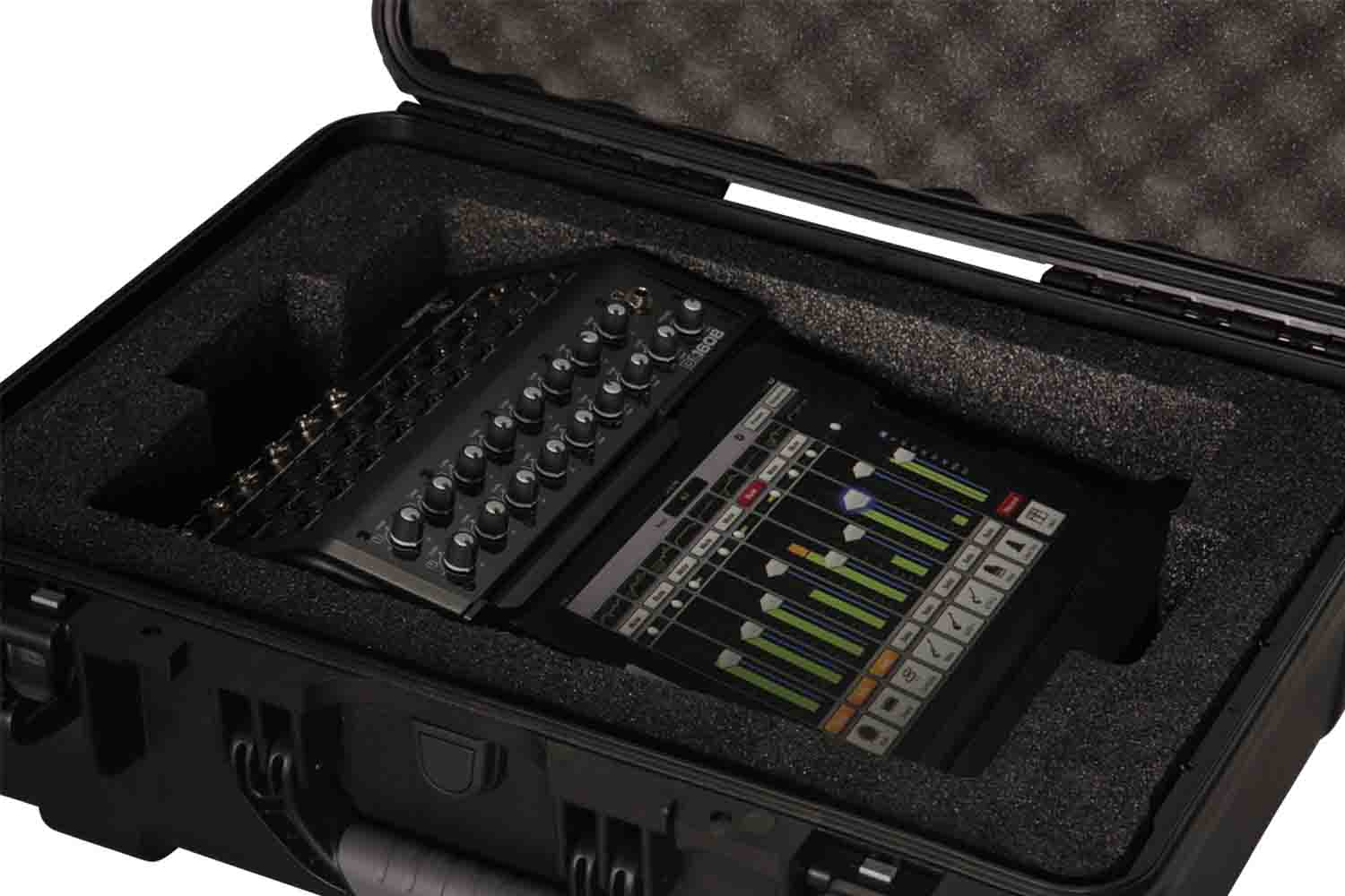 Gator Cases GMIX-DL1608-WP Molded DJ Case for Mackie DL1608 Mixing Console - Black - Hollywood DJ