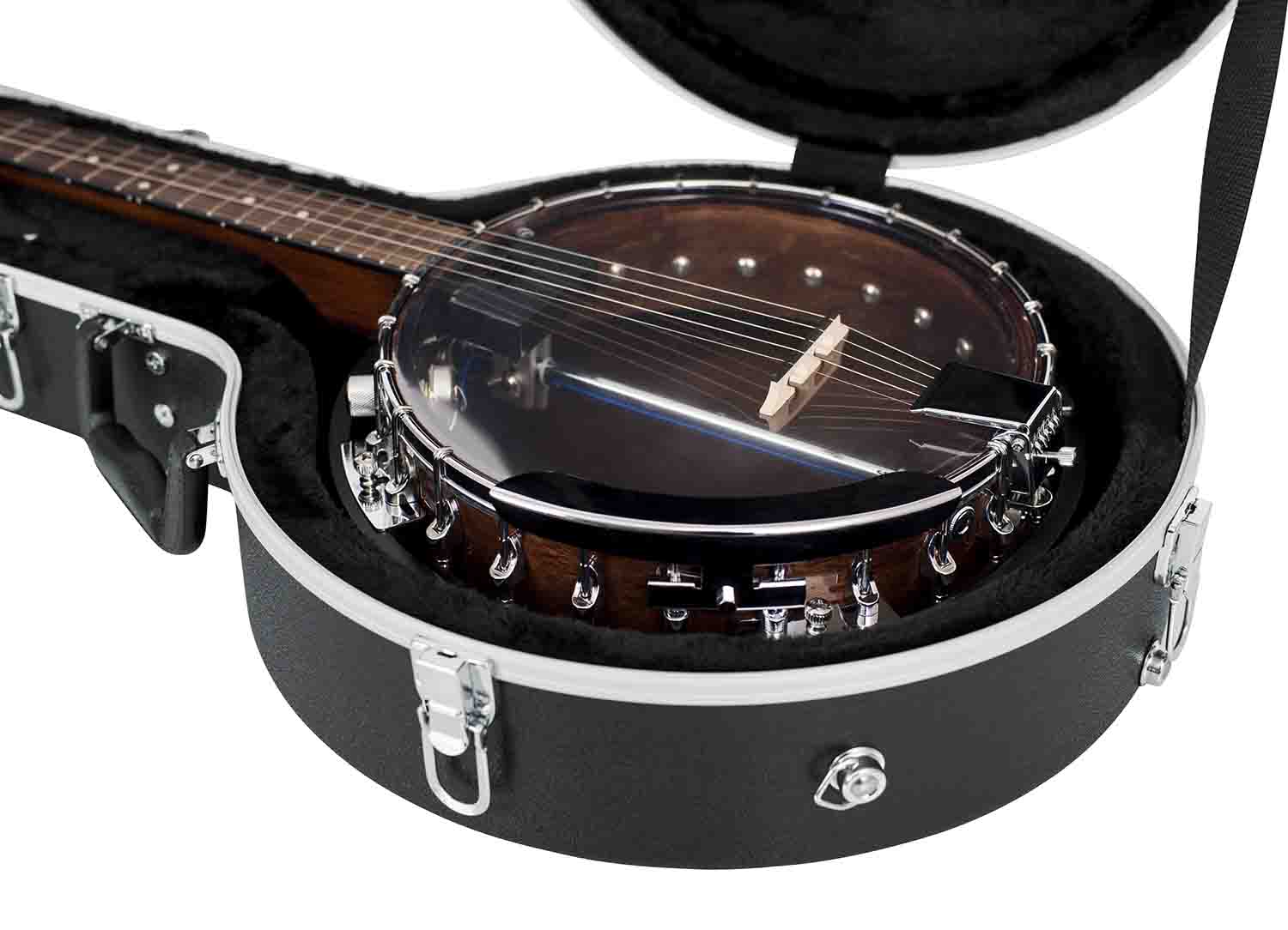 Gator Cases GC-BANJO-XL Deluxe Molded Banjo Case for Banjos - Hollywood DJ