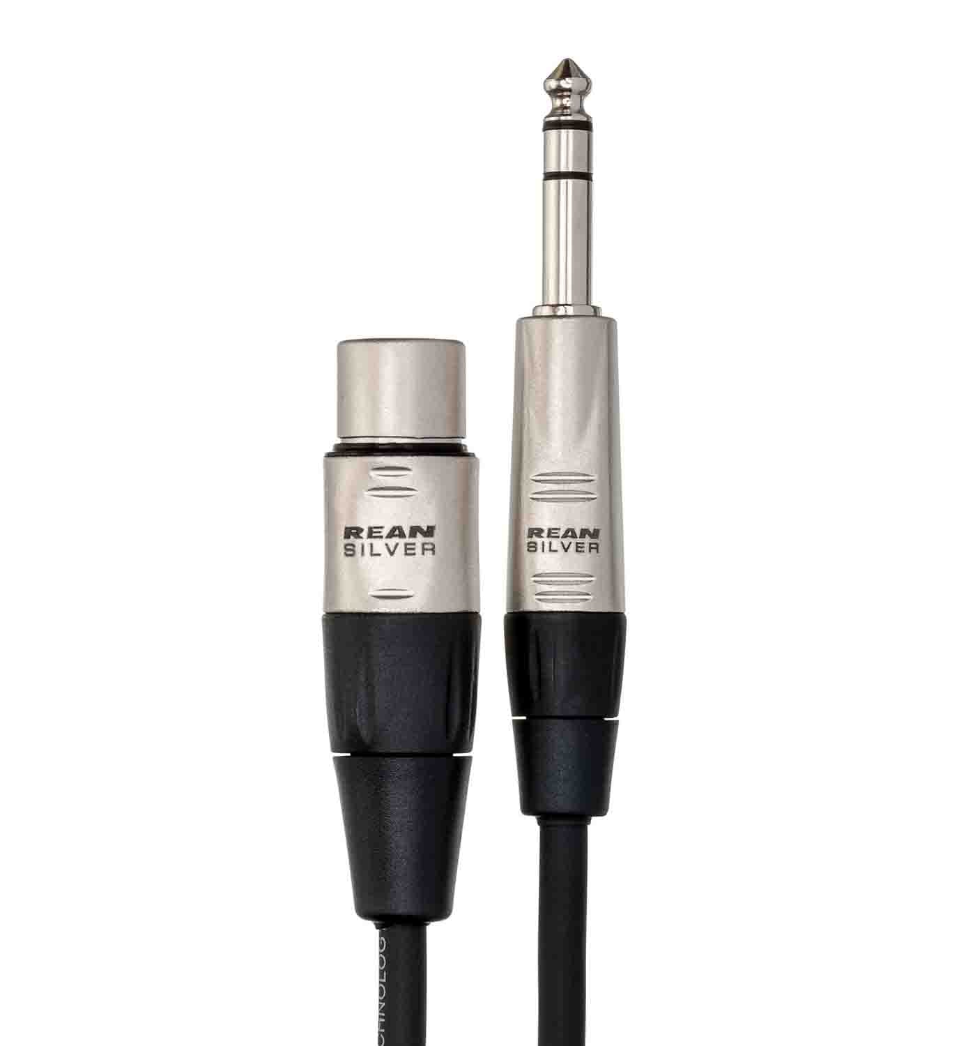 Hosa HXS-010, XLR Female to 1/4" TRS Male Pro Balanced Interconnect - 10 Feet - Hollywood DJ