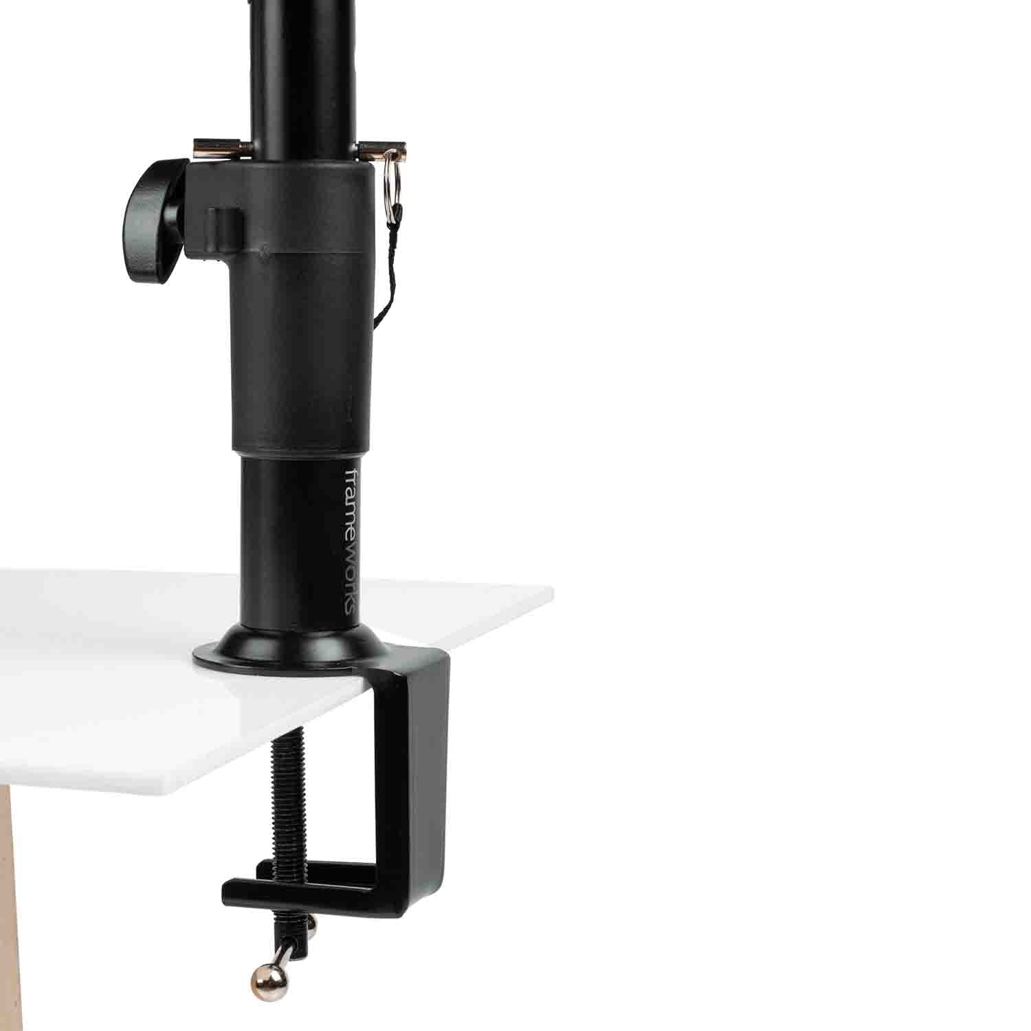 Gator Frameworks GFWLAPTOP2500 Clampable Laptop Stand - Desktop Clamp with Adjustable Height (Universal) - Hollywood DJ