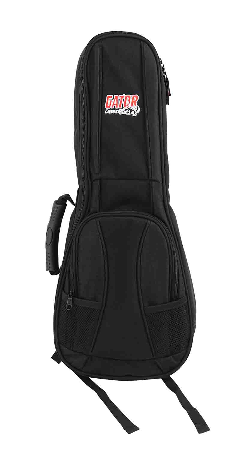 Gator Cases GB-4G-UKE SOP 4G Style DJ Gig Bag for Soprano Style Ukulele with Adjustable Backpack Straps - Hollywood DJ