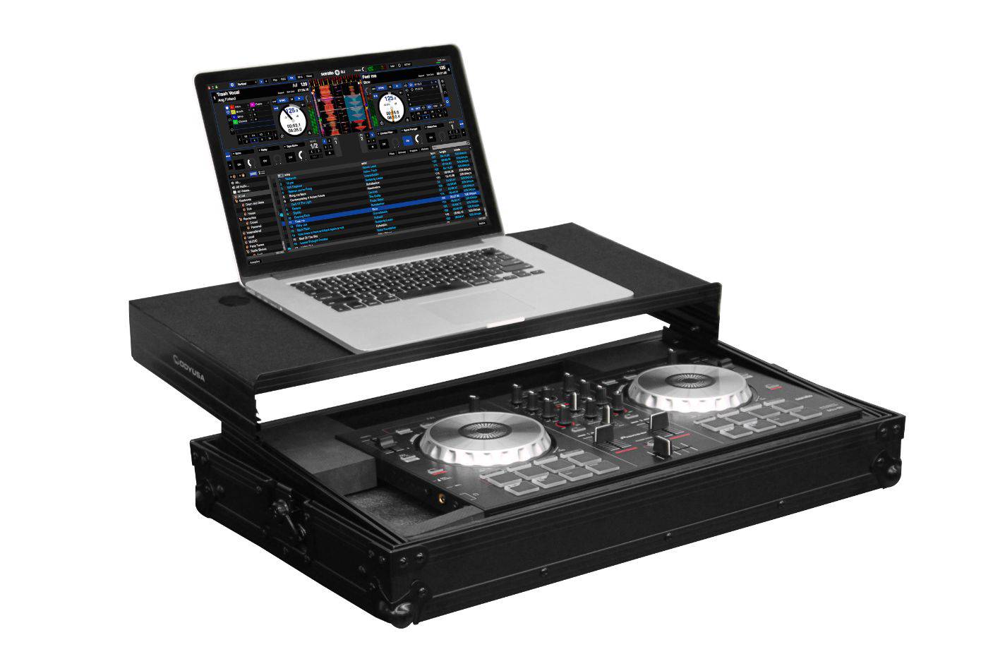 Open Box: Odyssey FRGSPIDDJSBBL Black Label Glide Style Case - Hollywood DJ