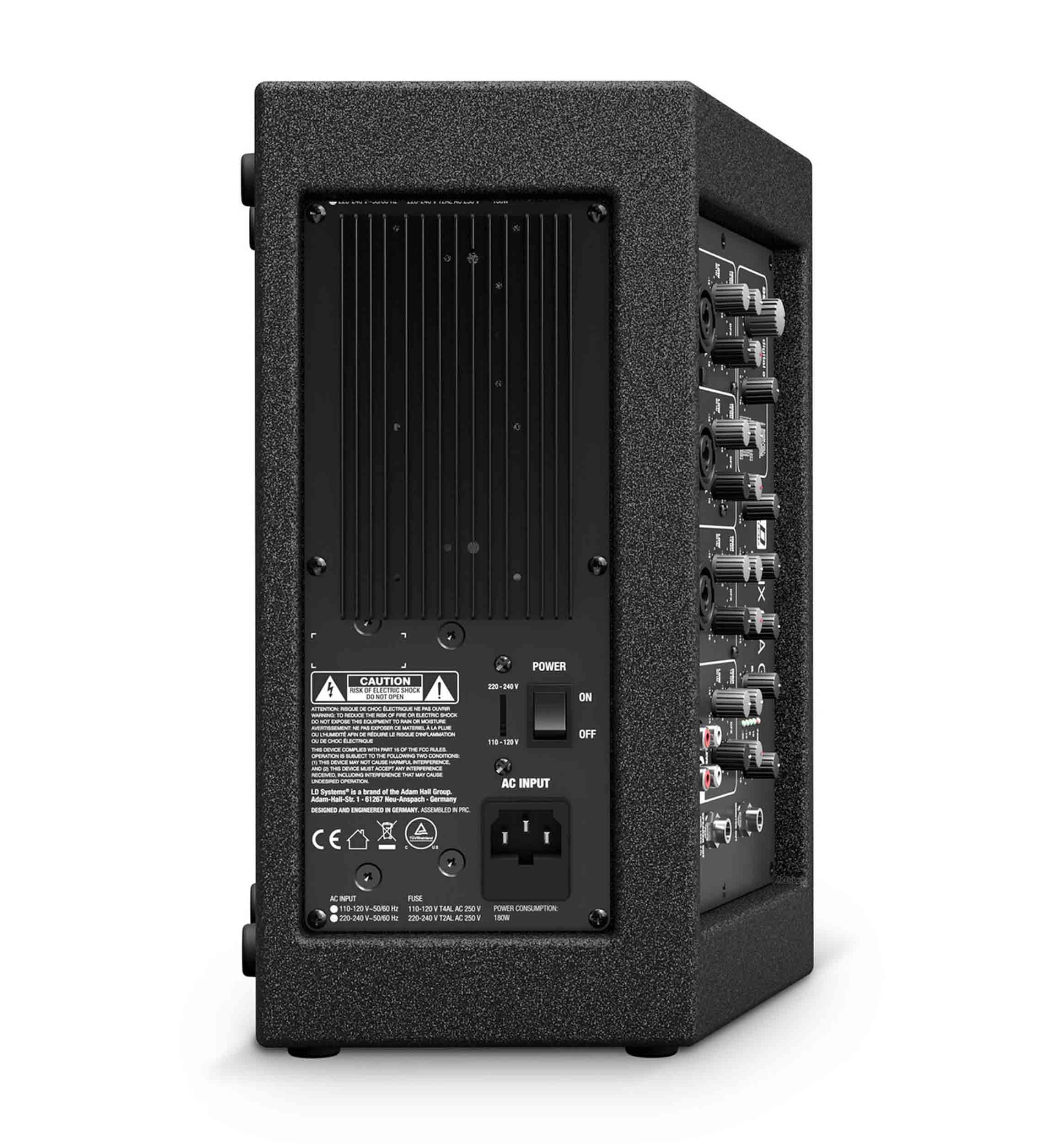 LD Systems MIX 62 A G3 Active 2-Way Loudspeaker with Integrated 4-Channel Mixer - Hollywood DJ