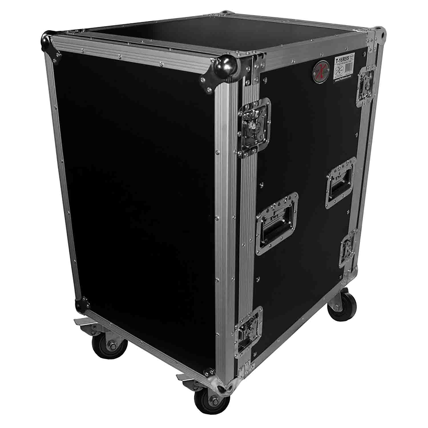 ProX T-16RSS, 16U Space Rack Mount ATA Flight Case 19 In Depth - Hollywood DJ