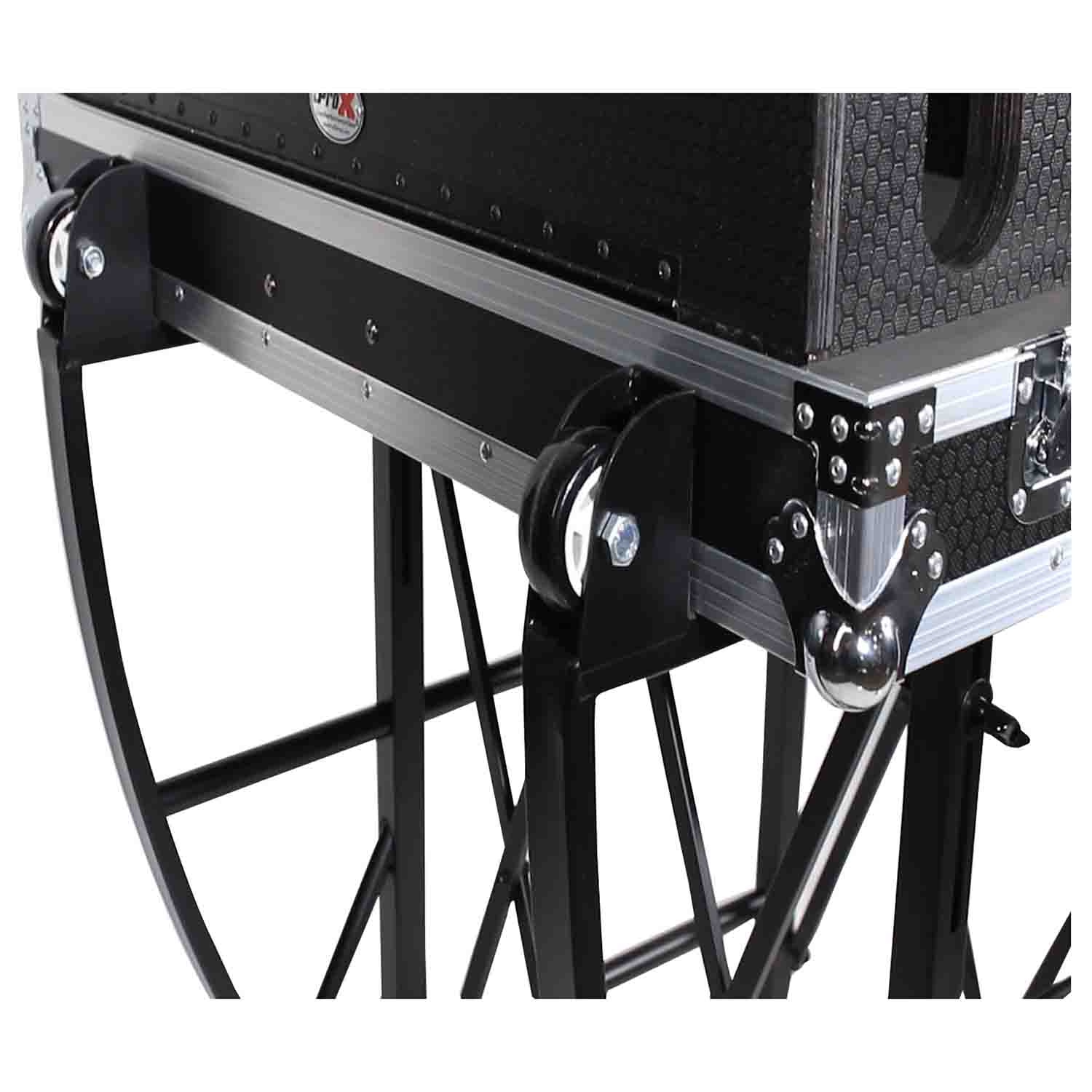 ProX X-EZTILT, EZ-Tilt Lifting-Rolling Stand for Audio and Lighting Consoles - Hollywood DJ