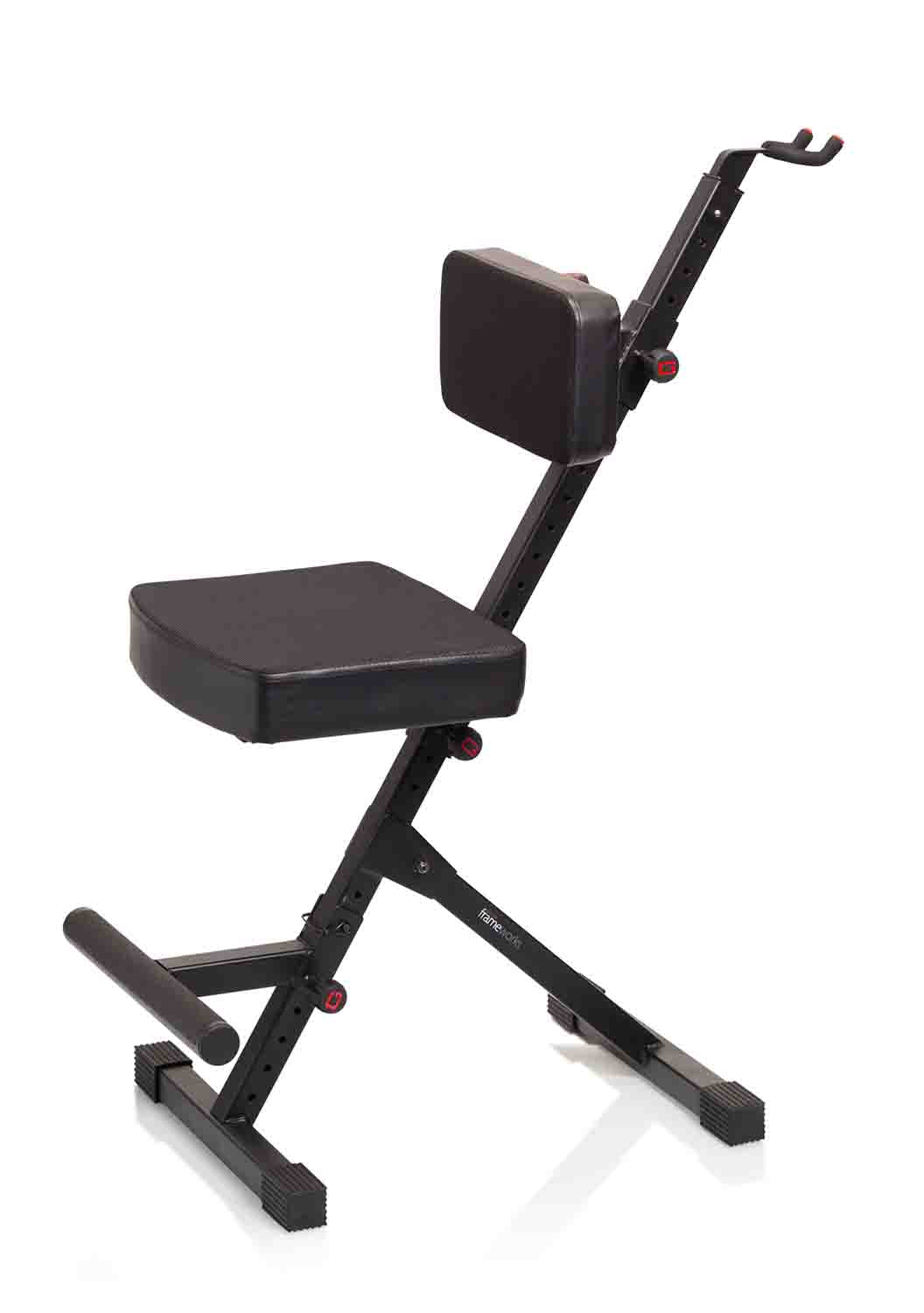 Gator Frameworks GFW-GTR-SEATDLX Deluxe Guitar Seat with Rear Guitar Hanger - Hollywood DJ