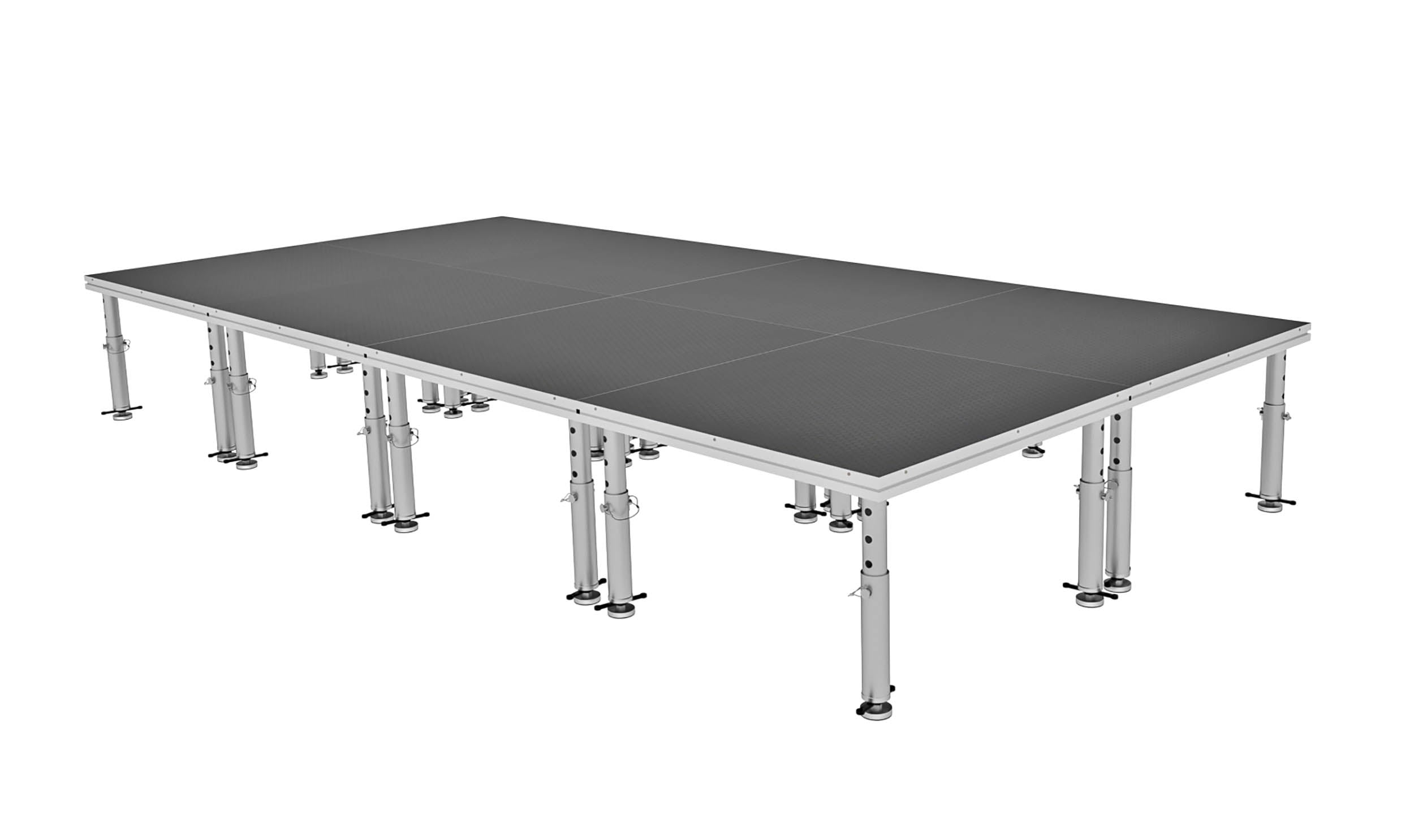 ProX XSU-8X16PKG, Stage One 8' x 16' Ft. Portable Stage Package - Includes 8x Units with Telescoping 16-22" Adjustable legs by ProX Cases