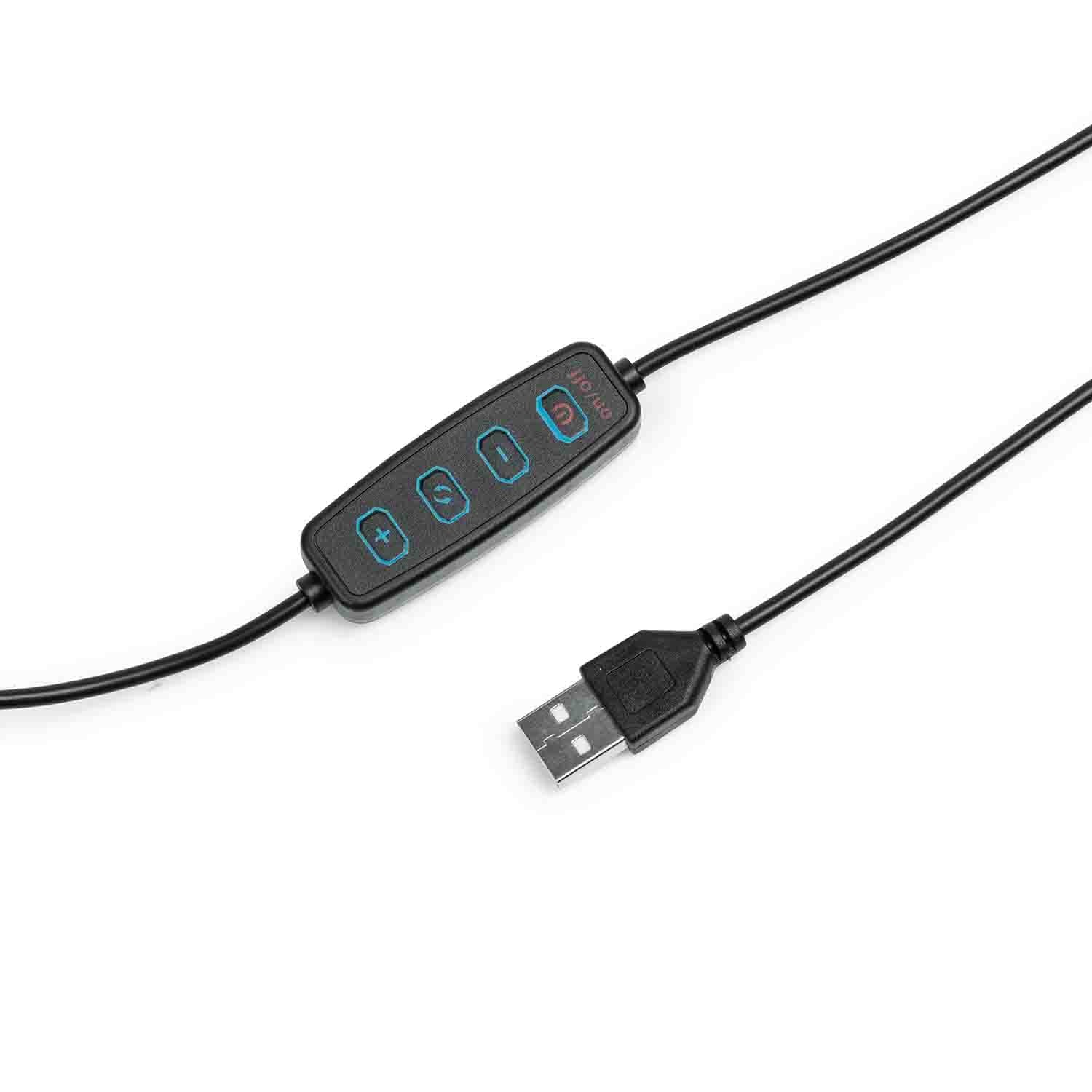 Gator Frameworks GFW-RINGLIGHTTRIPD 10 Inch LED Ring Light Stand with Phone Holder and Tripod Base - Hollywood DJ