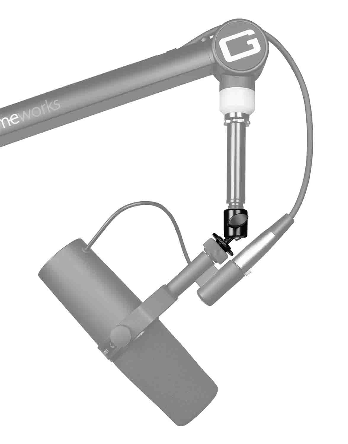 Gator Frameworks GFW-MIC-BALLHEAD-MT 5/8"-27 Ball and Socket Head Mic Stand Adapter - Hollywood DJ