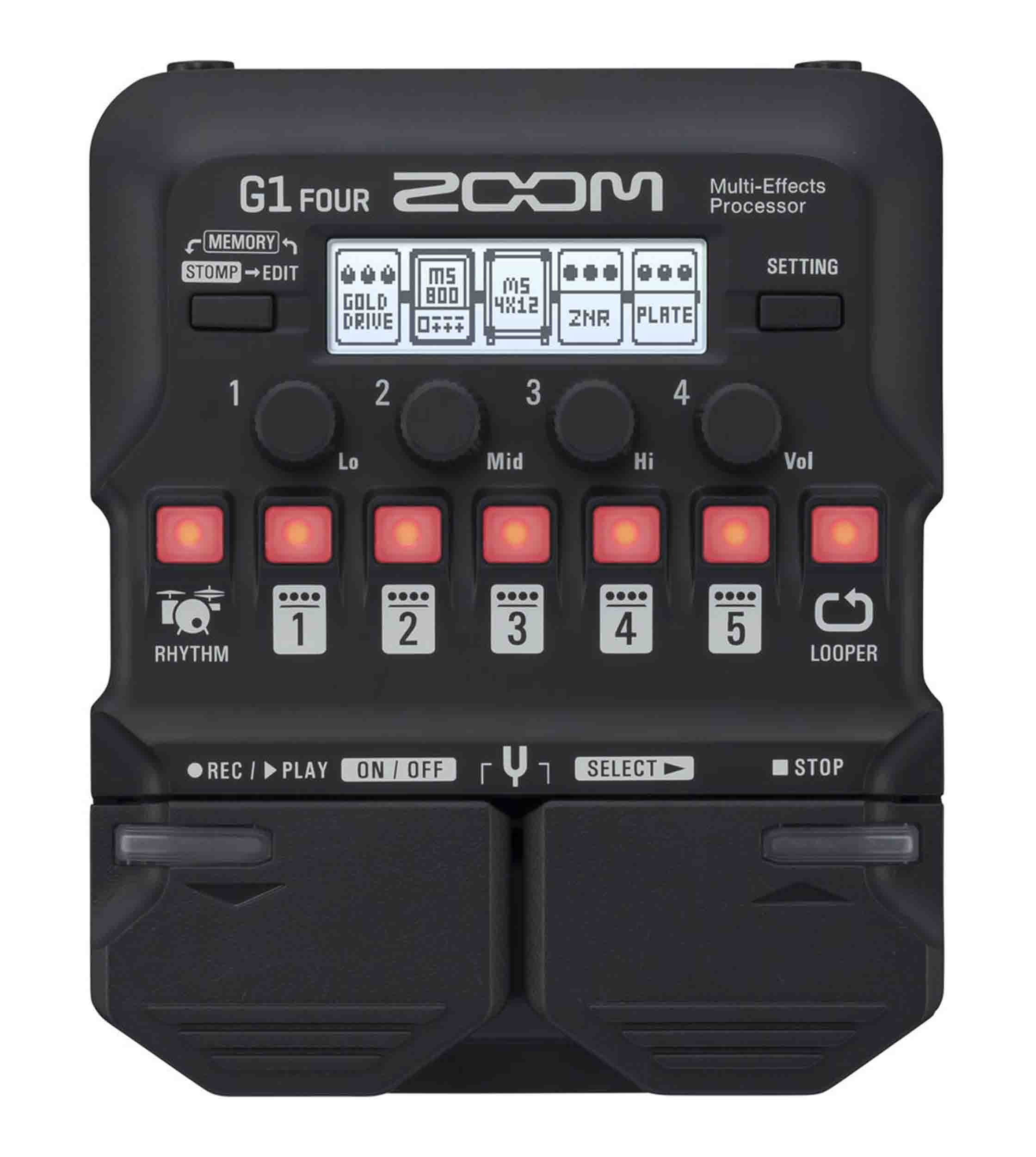 Zoom G1 FOUR Guitar Multi-Effects Pedals - Hollywood DJ