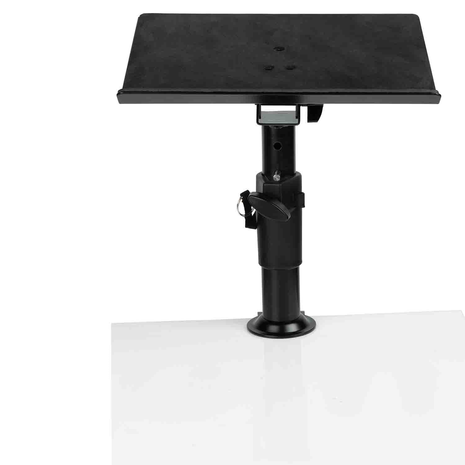 Gator Frameworks GFWLAPTOP2500 Clampable Laptop Stand - Desktop Clamp with Adjustable Height (Universal) - Hollywood DJ