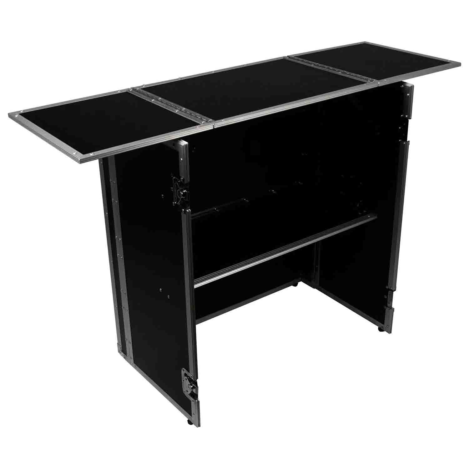 Odyssey FZF5437T, Fold-Out DJ Table Stand with Interior Support Shelf - Hollywood DJ