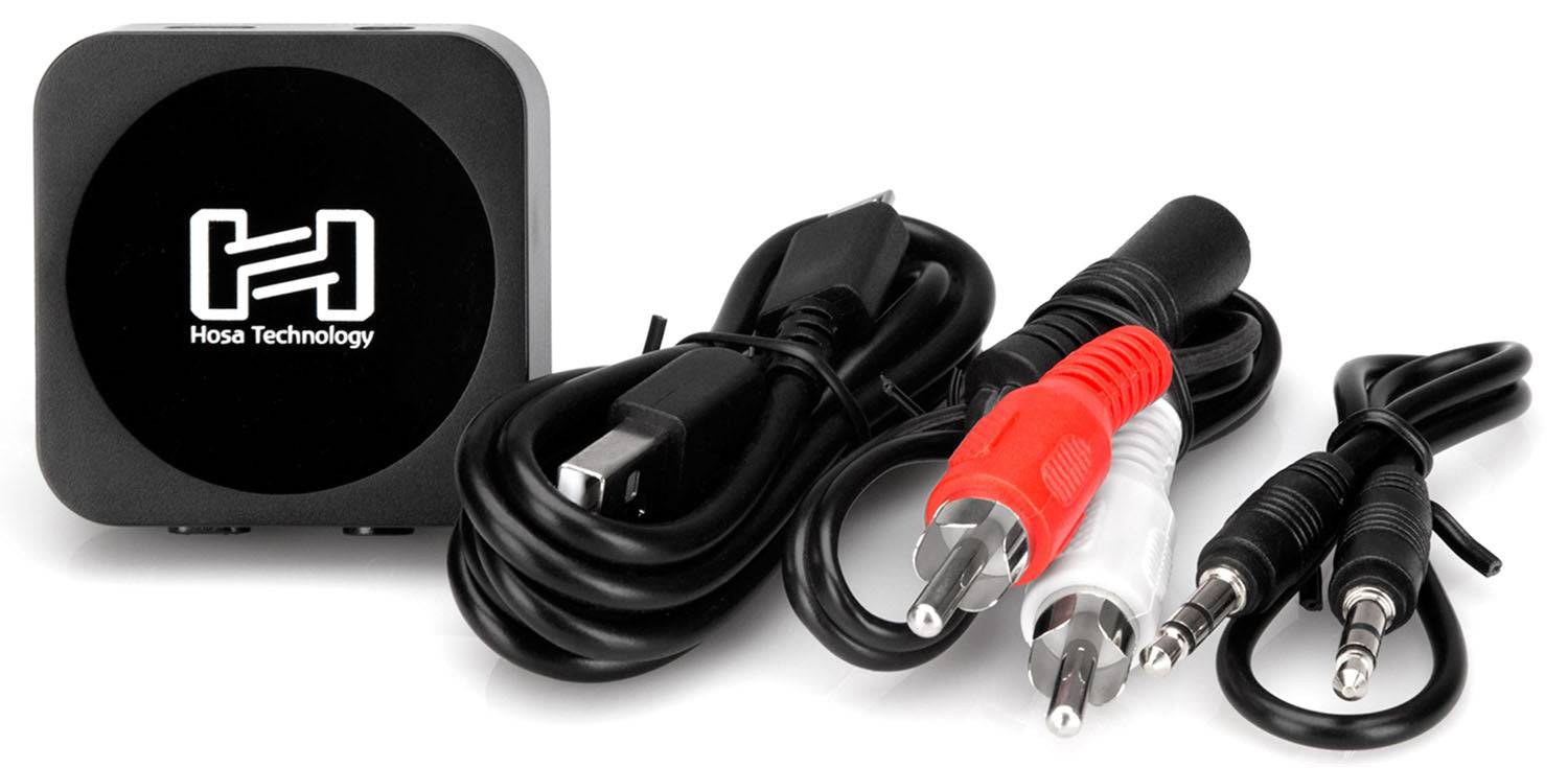 Hosa IBT-402, Bluetooth Audio Interface Drive With Transmitter And Receiver - Hollywood DJ