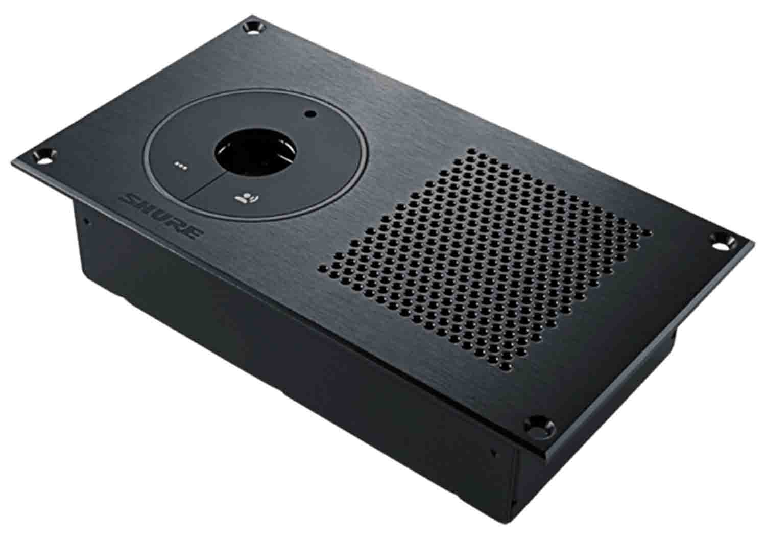 Shure MXCMIU-FL, Flush Mount Front Plate with FL LoudSpeaker - Black - Hollywood DJ