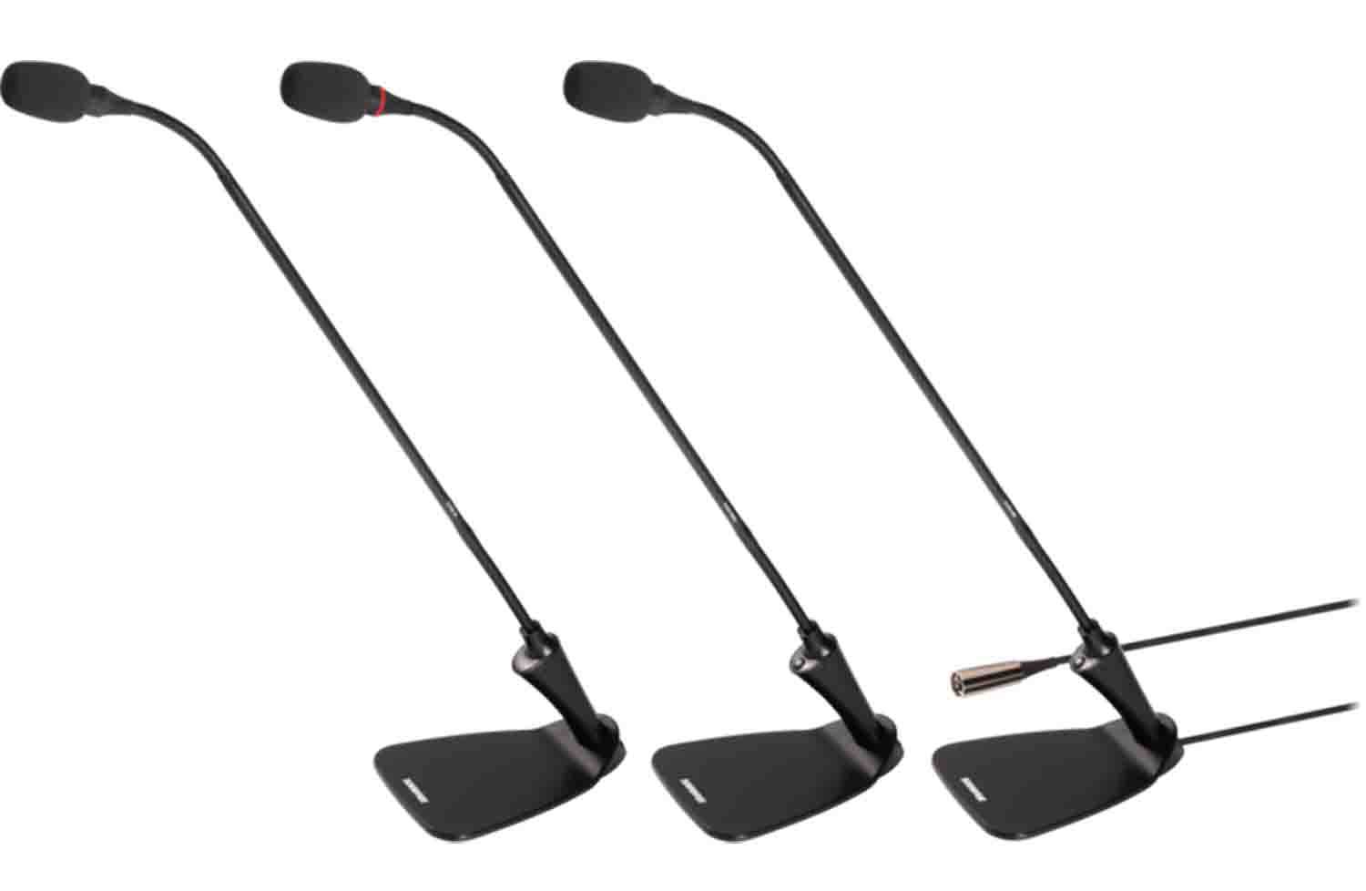 Shure CVG18D-B/C Gooseneck Cardioid Microphone with Integrated Desktop Base and Inline Preamplifier - 18 Inch - Hollywood DJ
