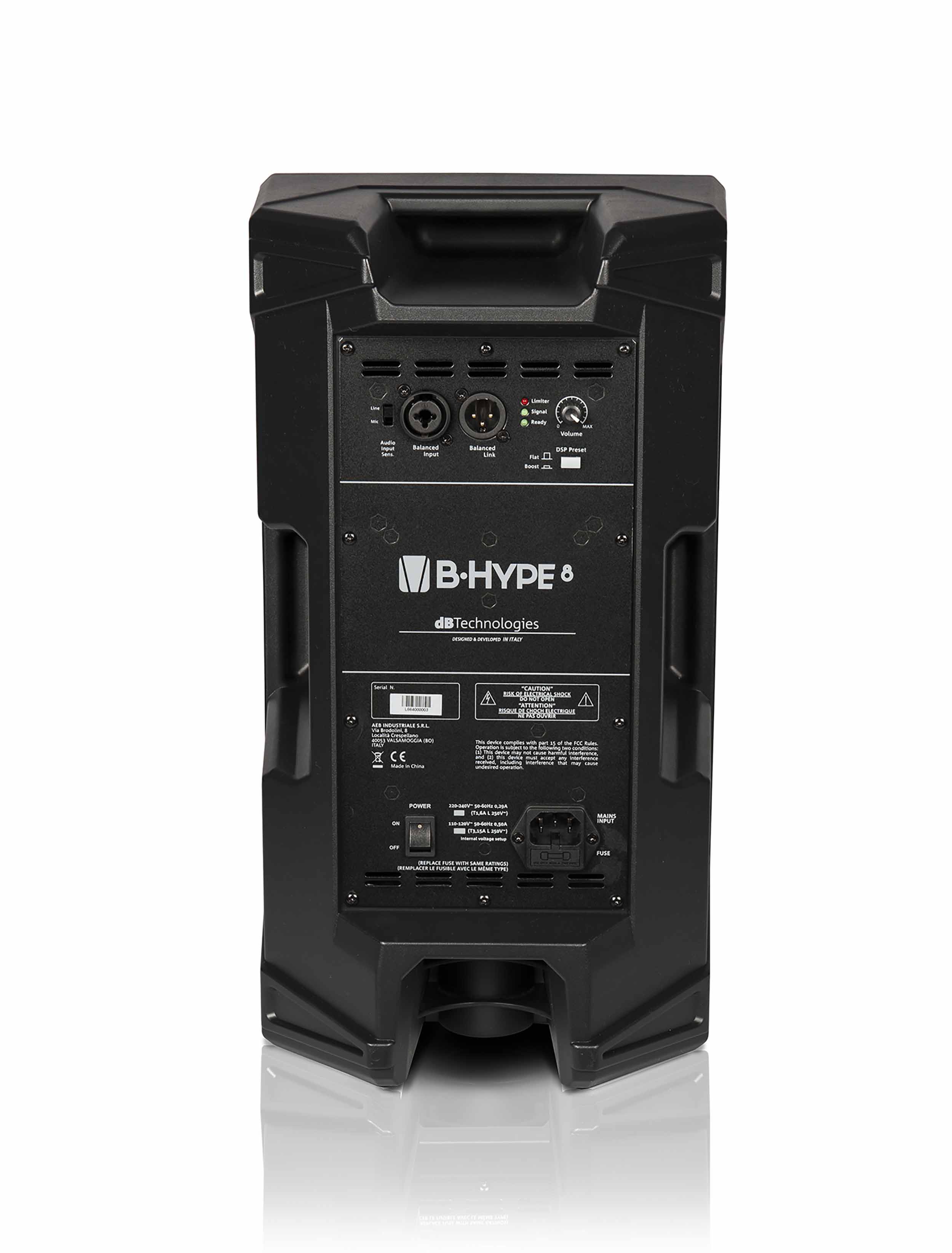 dB Technologies B-Hype 8, 8" 2-Way Active Speaker - 260W - Hollywood DJ