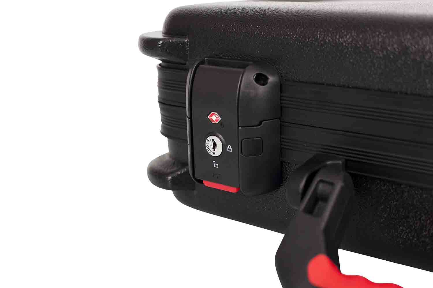 Gator Cases GTSA-MICW6 DJ Case for 6 Wireless Microphones with Battery Storage - Hollywood DJ