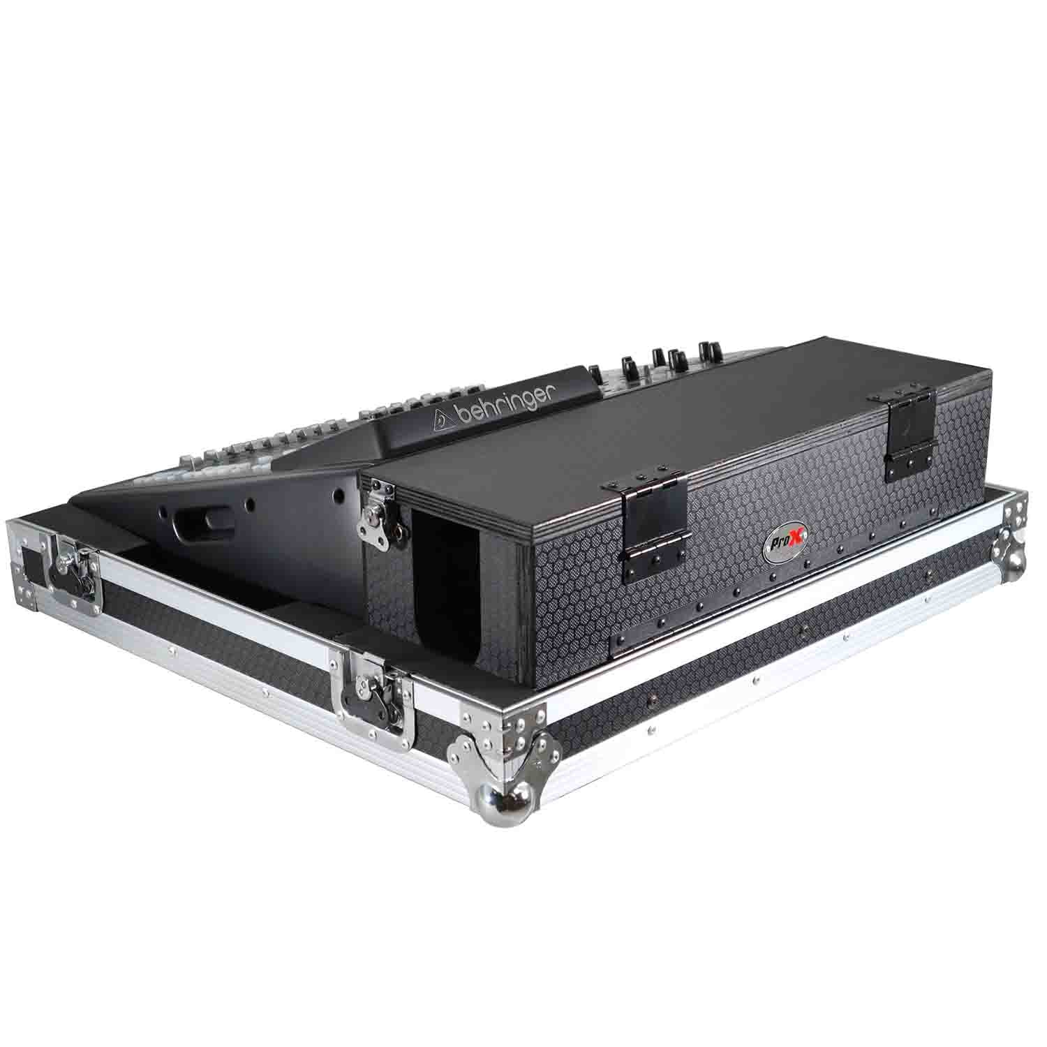ProX XS-BX32CDHW DJ Flight Case for Behringer X32 Compact Mixer with Doghouse and Wheels ProX Cases