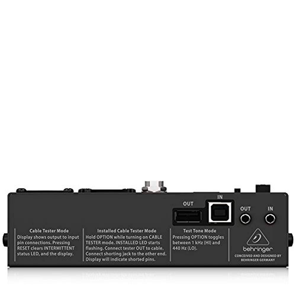 Behringer CT200 Microprocessor-Controlled 8-in-1 Cable Tester - Hollywood DJ