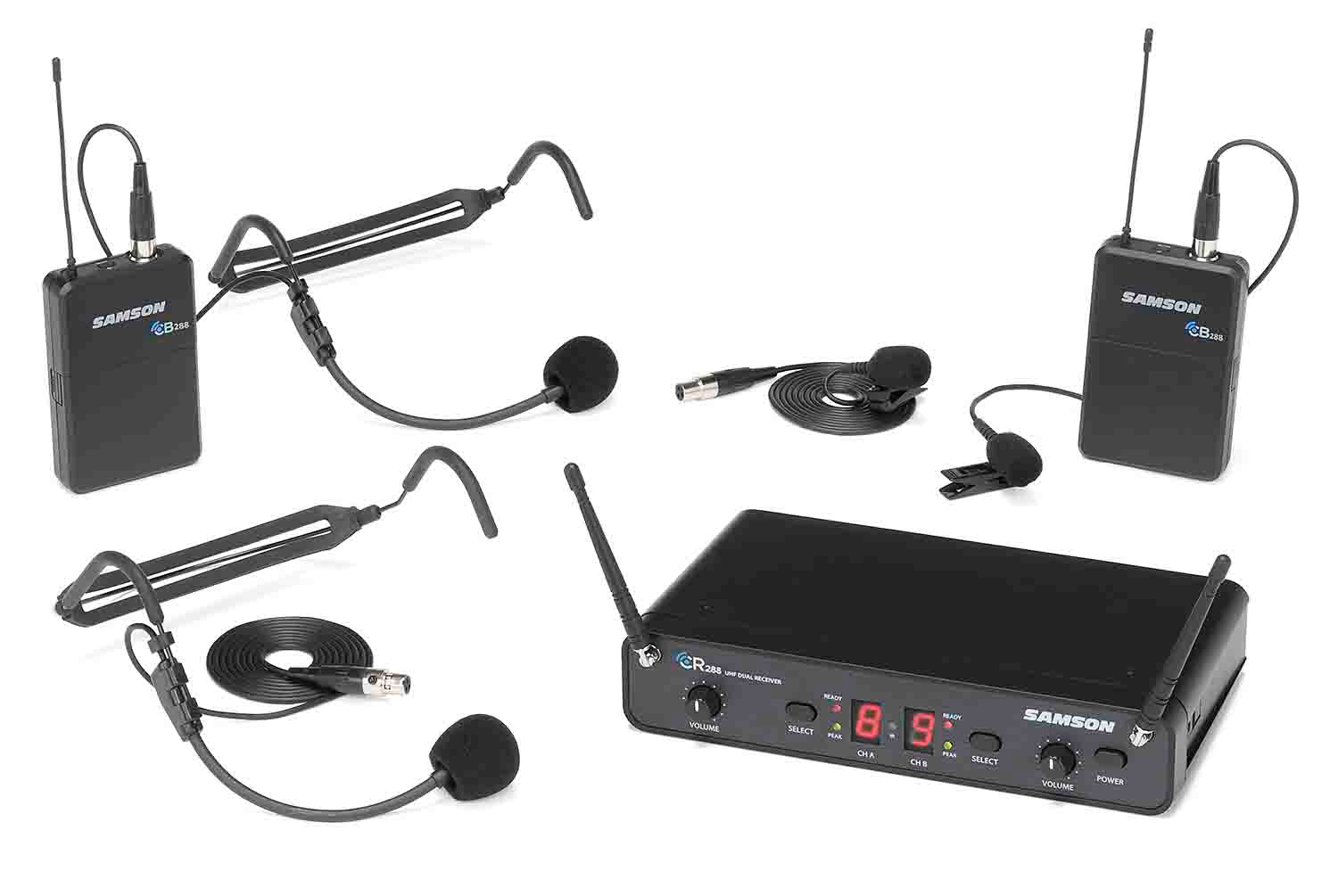 Samson SWC288 Concert 288 Dual Channel Wireless System - Hollywood DJ
