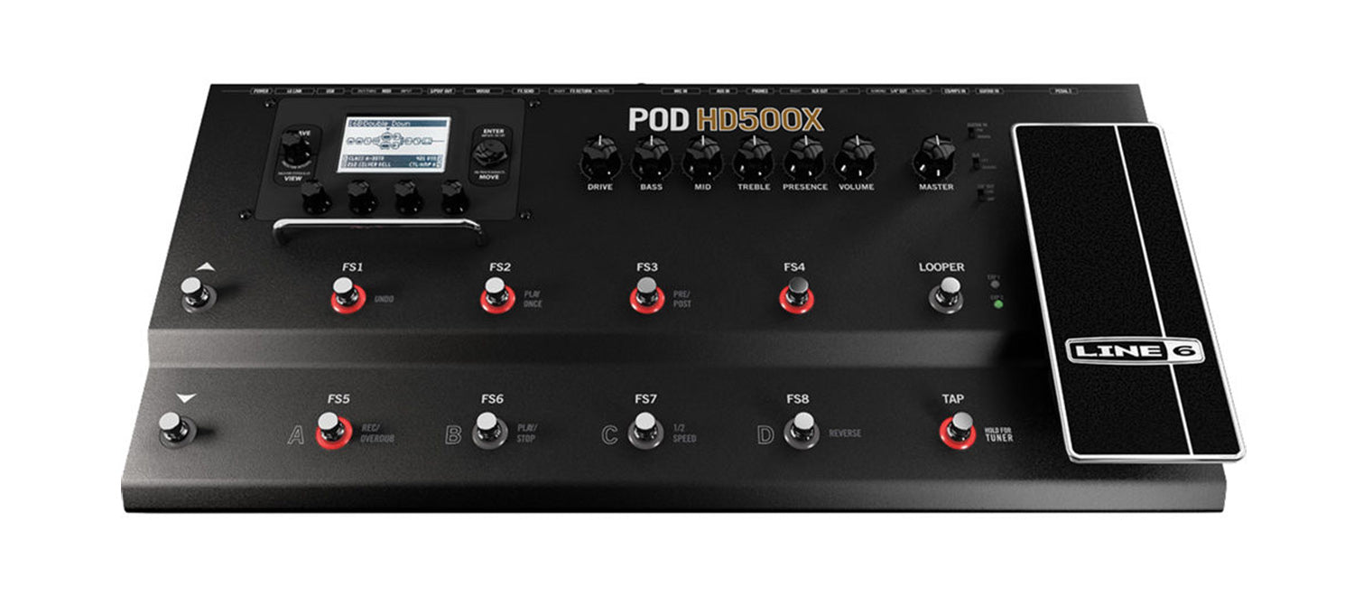 B-Stock: Line 6 POD HD500X Guitar Floor Multi-Effects Pedal - Hollywood DJ