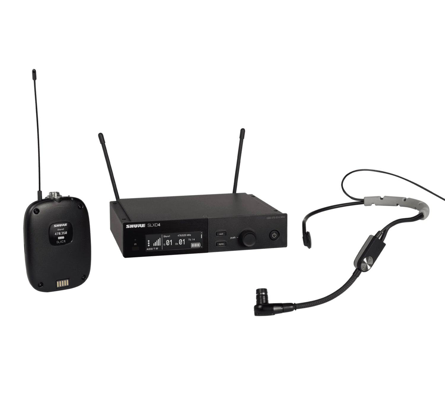 Shure SLXD14/SM35 Wireless System With SLXD1 Bodypack Transmitter and SM35 Headset Microphone - Hollywood DJ