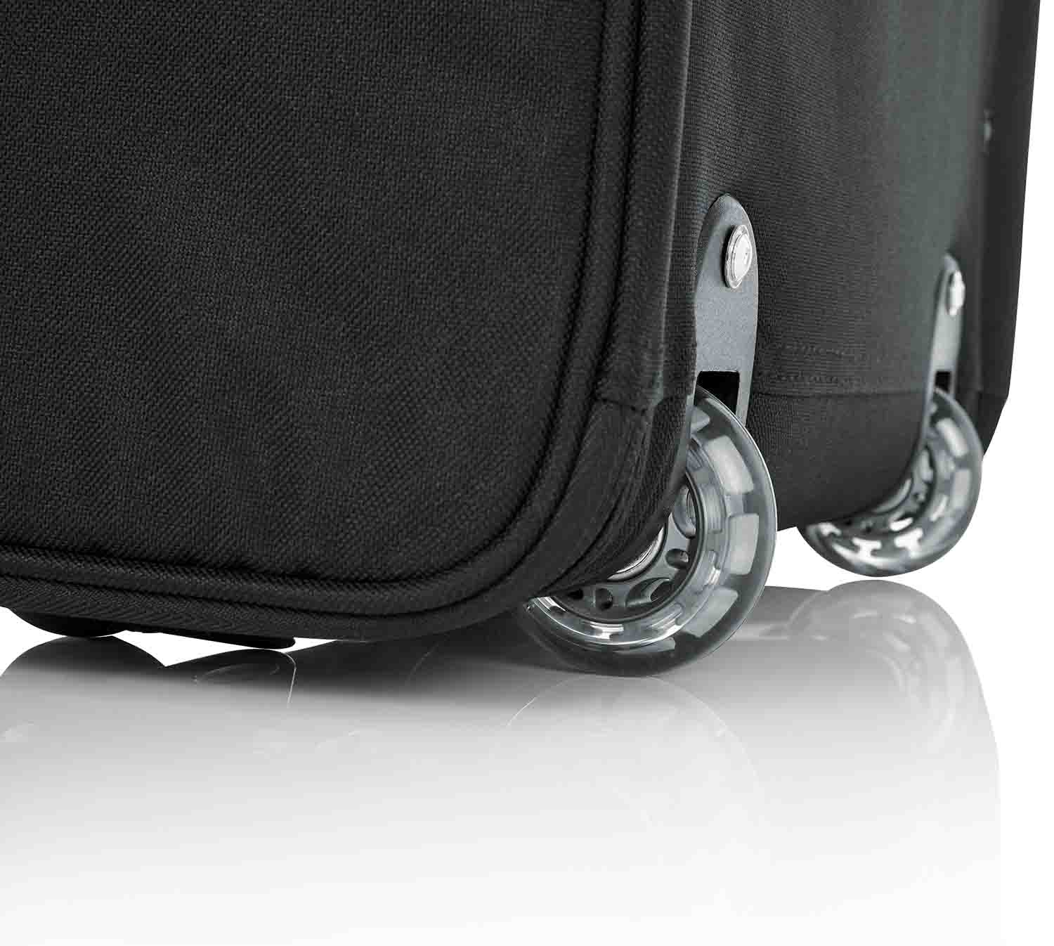 Gator Cases GR-RACKBAG-2UW, 2U Lightweight Rolling Rack Bag with Tow Handle and Wheels - Hollywood DJ