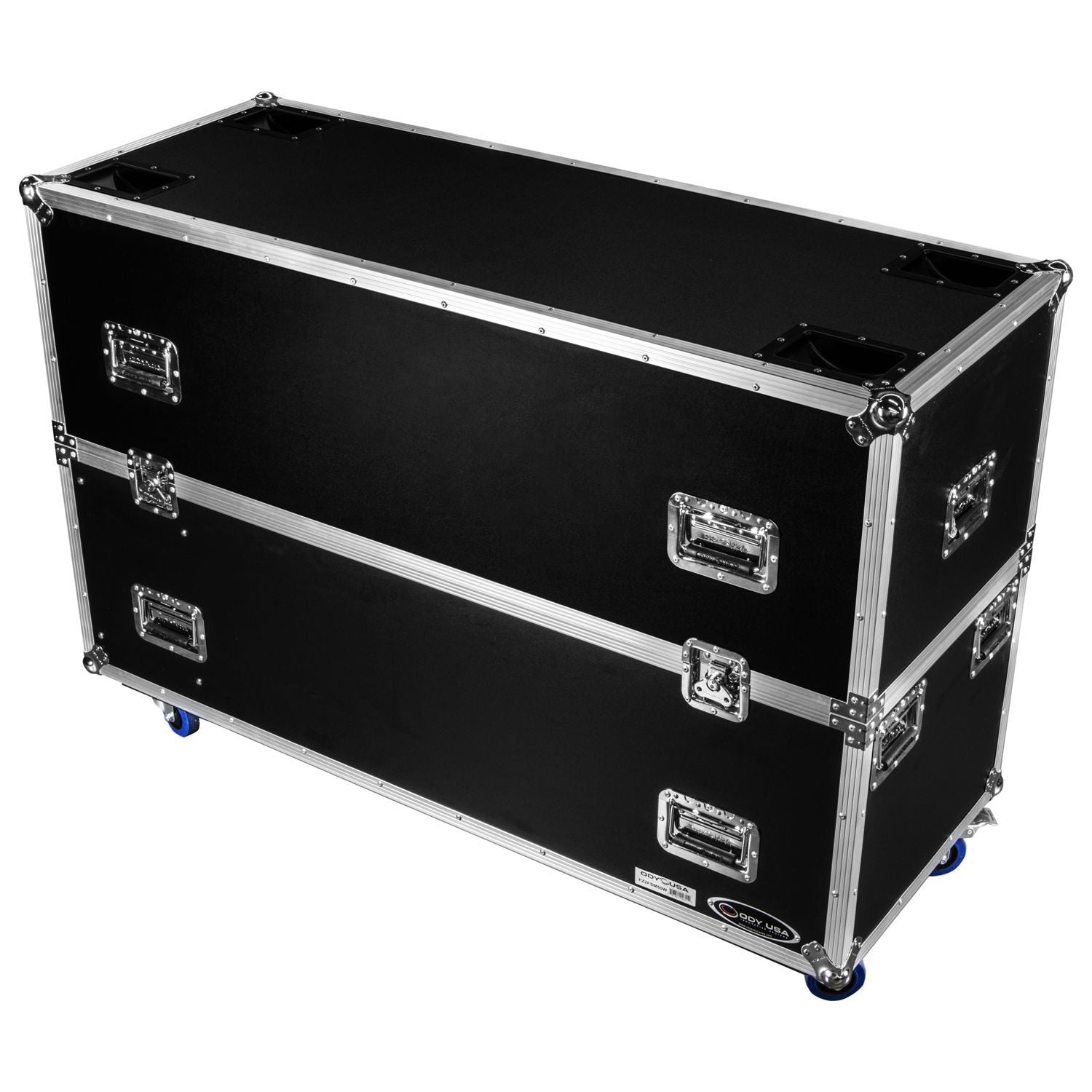 Odyssey FZ2FSM50W Dual 50-58″ Flat Screen Monitor Case With Casters - Hollywood DJ