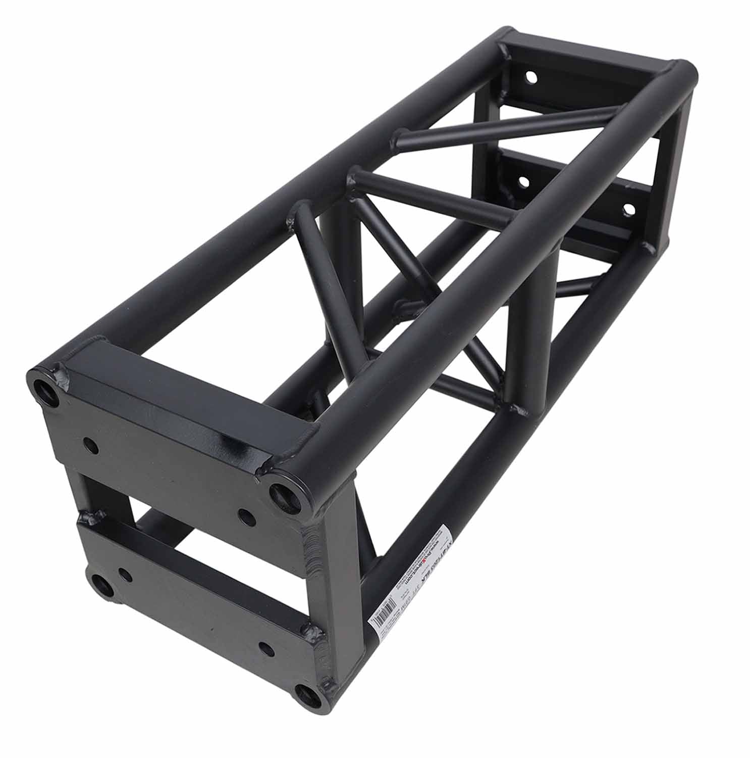 ProX XT-BT1203 BLK, 3mm Wall BoltX Black Bolted 12 Inch Professional Box Truss Segment - 3 Feet - Hollywood DJ