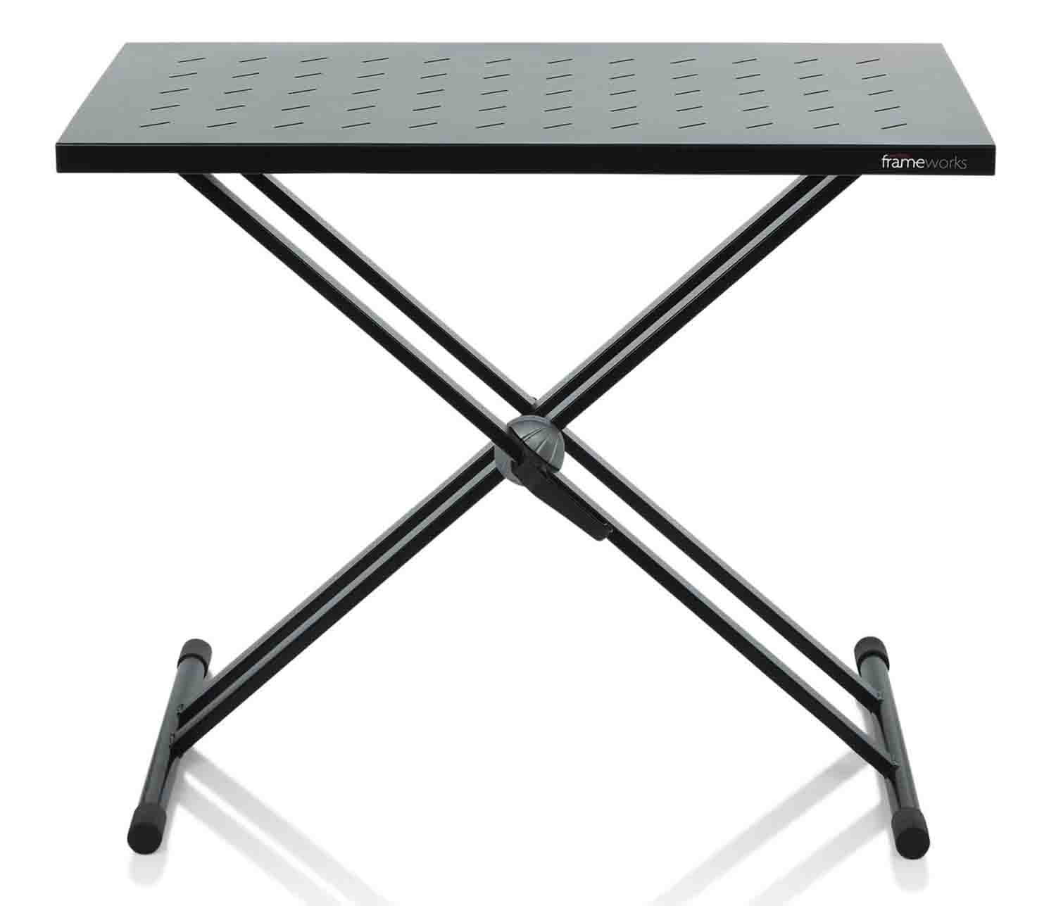 Gator Frameworks GFW-UTL-XSTDTBLTOPSET Utility Table Top and X Style Keyboard Stand Set - Hollywood DJ